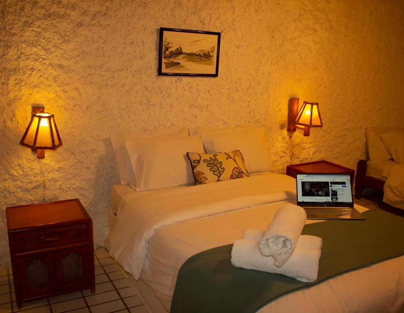 Bed in Hotel Fundo El Arrabal