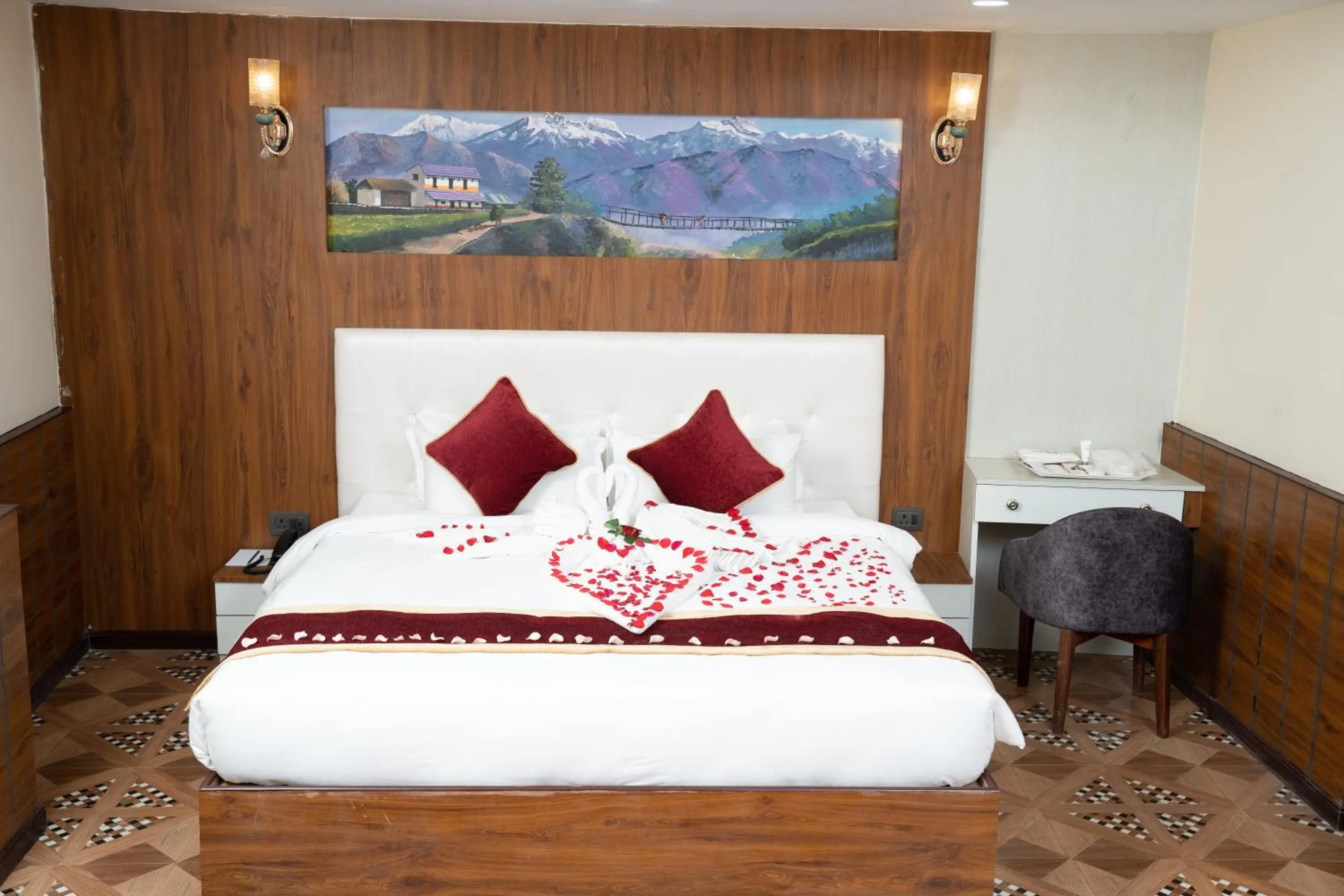 Bed in Hotel Palazzo