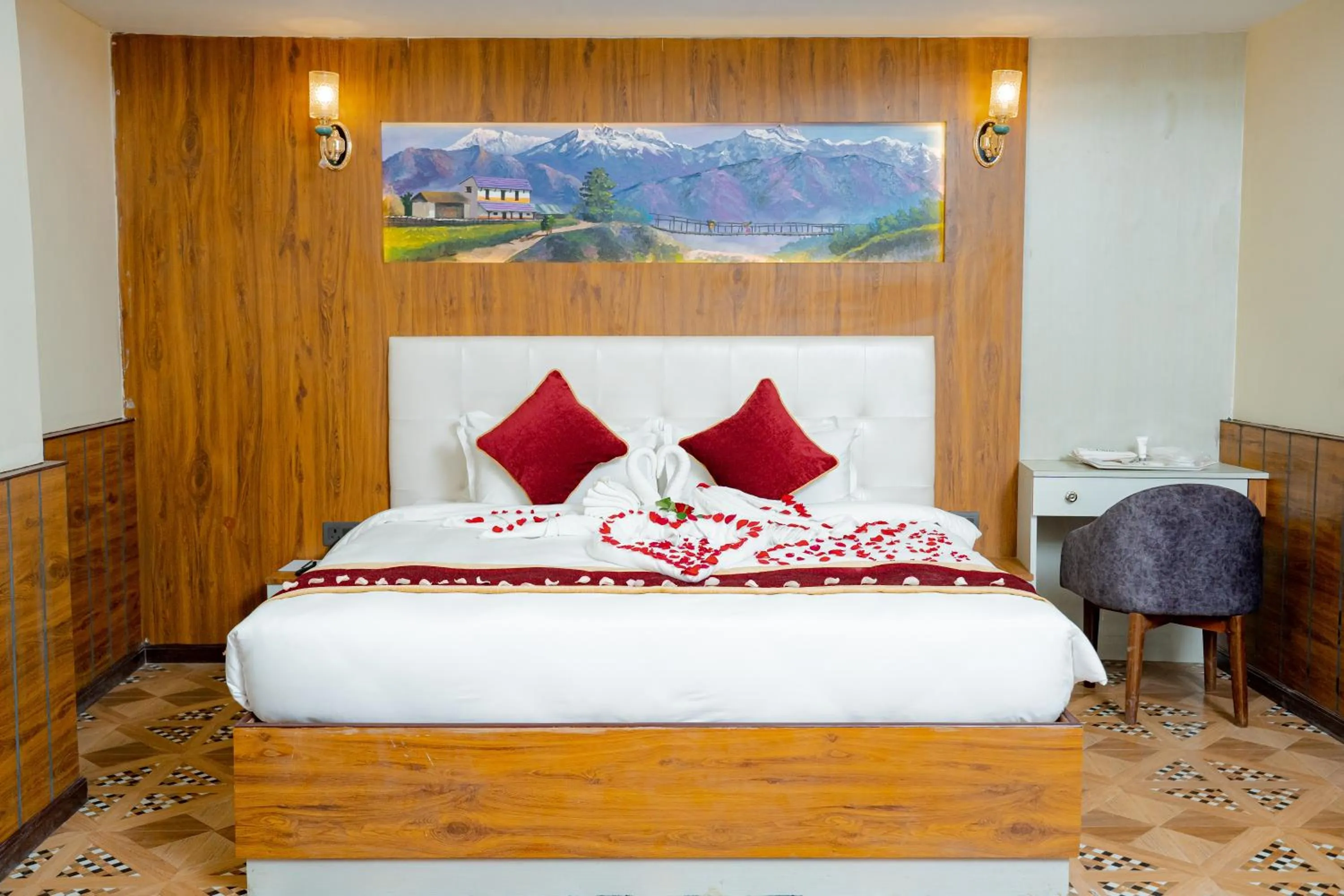 Bed in Hotel Palazzo