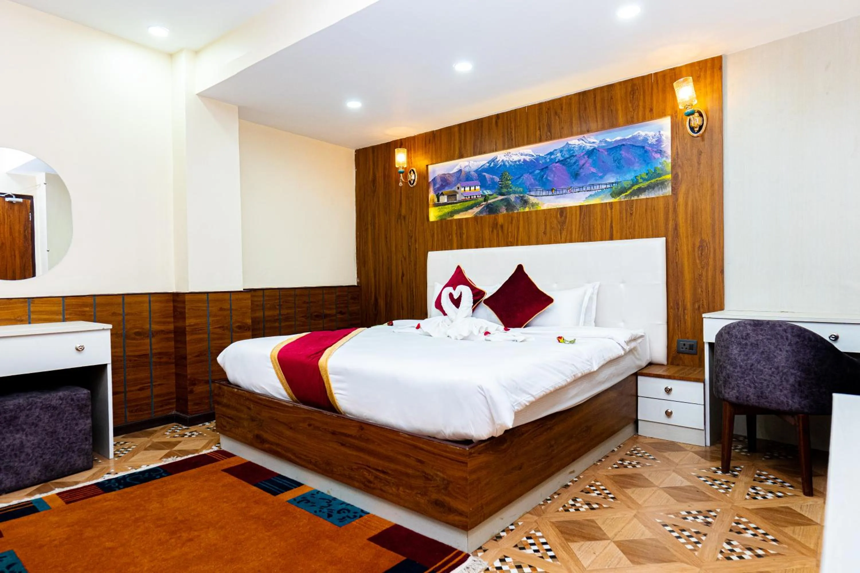 Bed in Hotel Palazzo