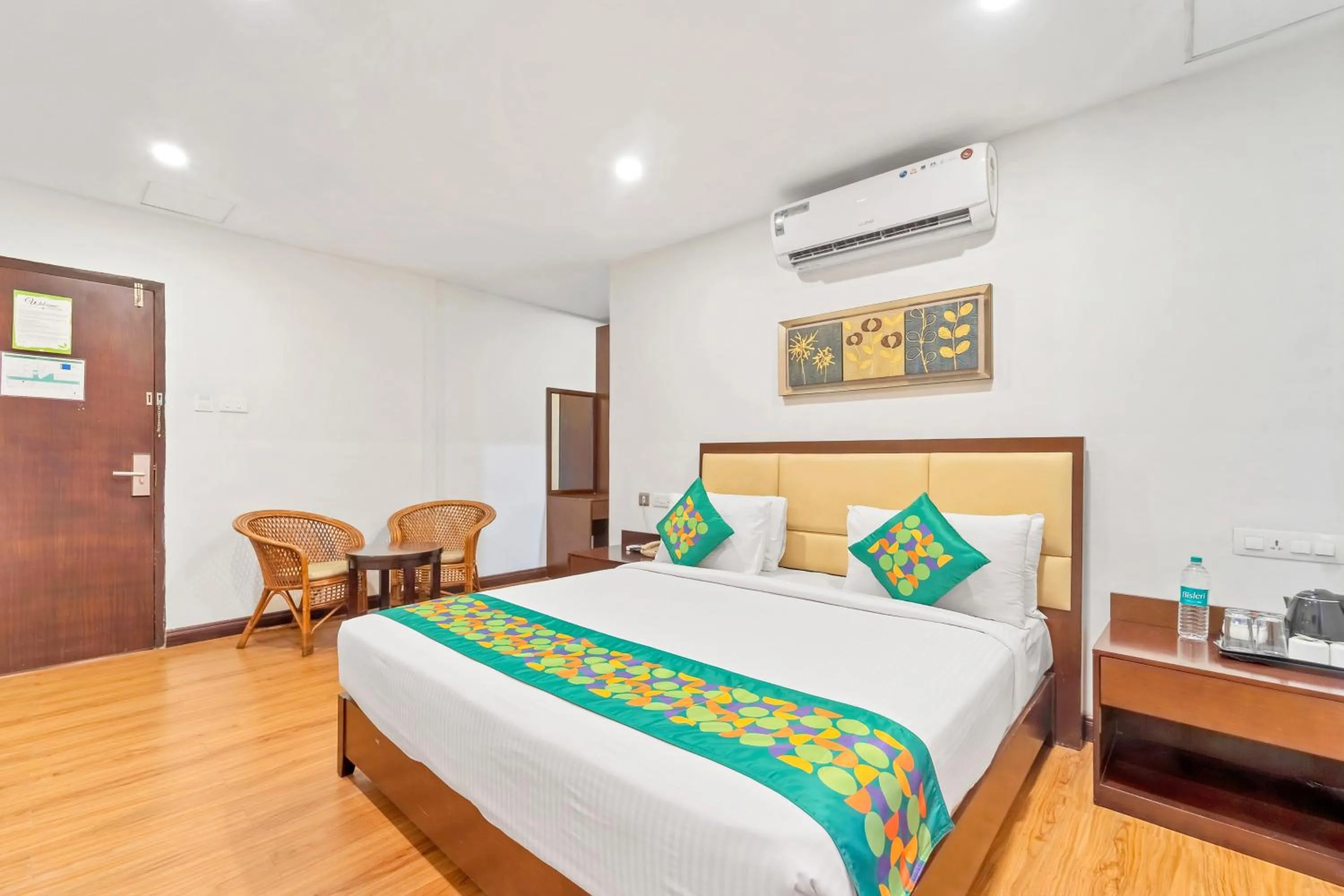 Bedroom, Bed in Treebo Adrak