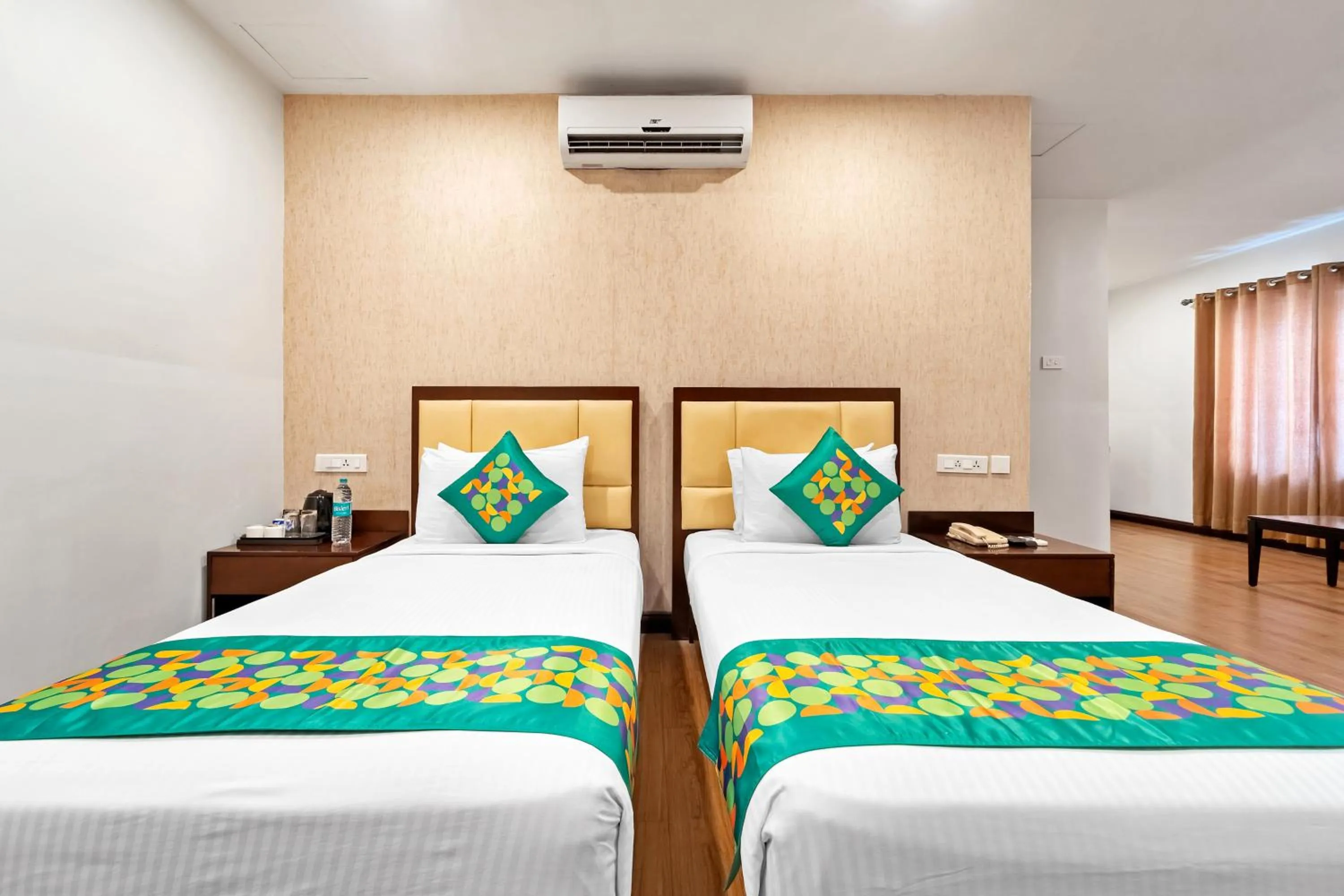 Bedroom, Bed in Treebo Adrak