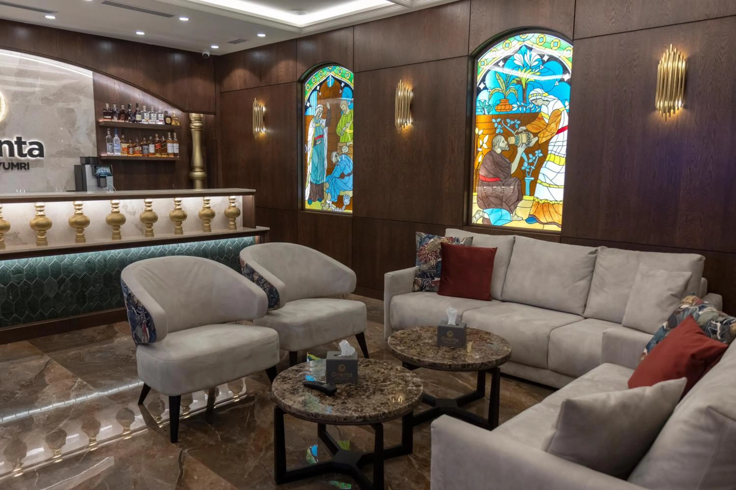 Living room in Orienta Hotel Gyumri