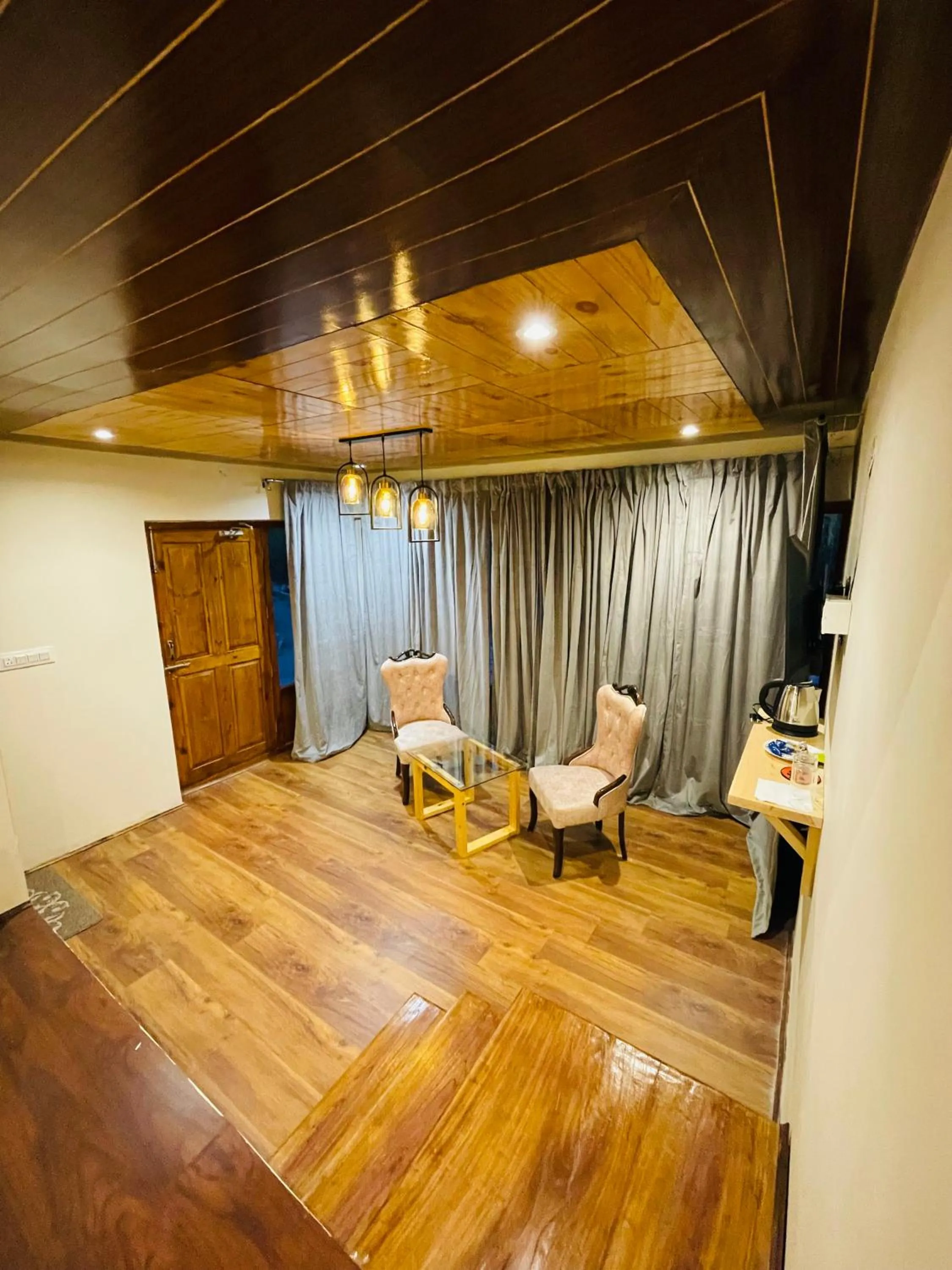 Seating area in Thiksay Organic Resort and Retreat