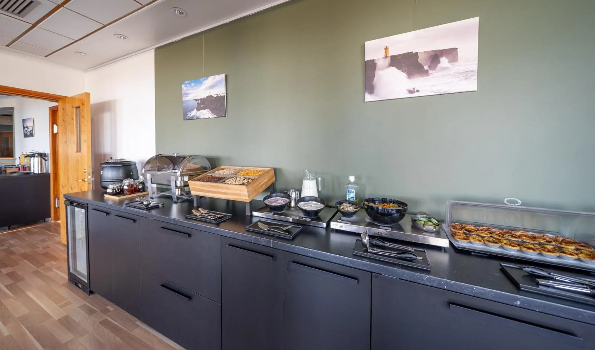 Buffet breakfast in Adventure Hotel Hellissandur