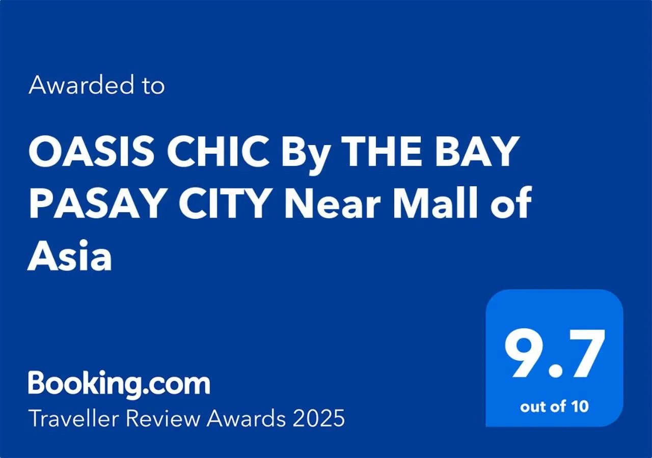 Certificate/Award in OASIS CHIC By THE BAY PASAY CITY Near Mall of Asia