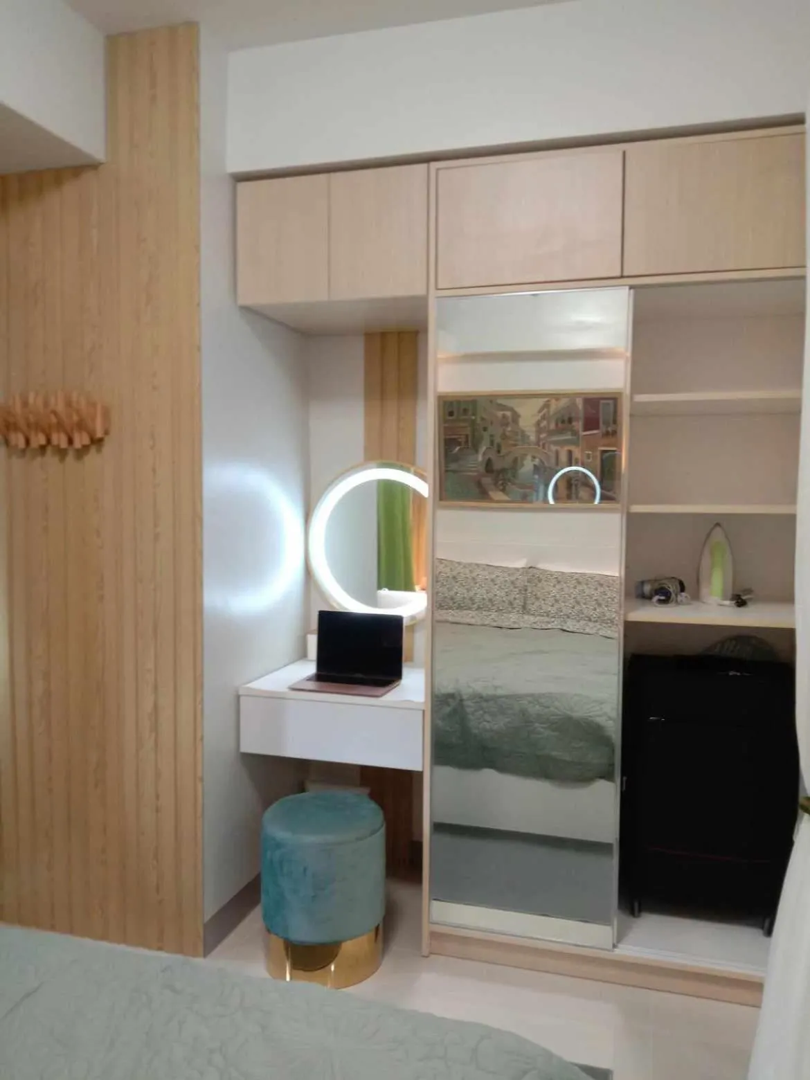 hair dresser, Bed in OASIS CHIC By THE BAY PASAY CITY Near Mall of Asia
