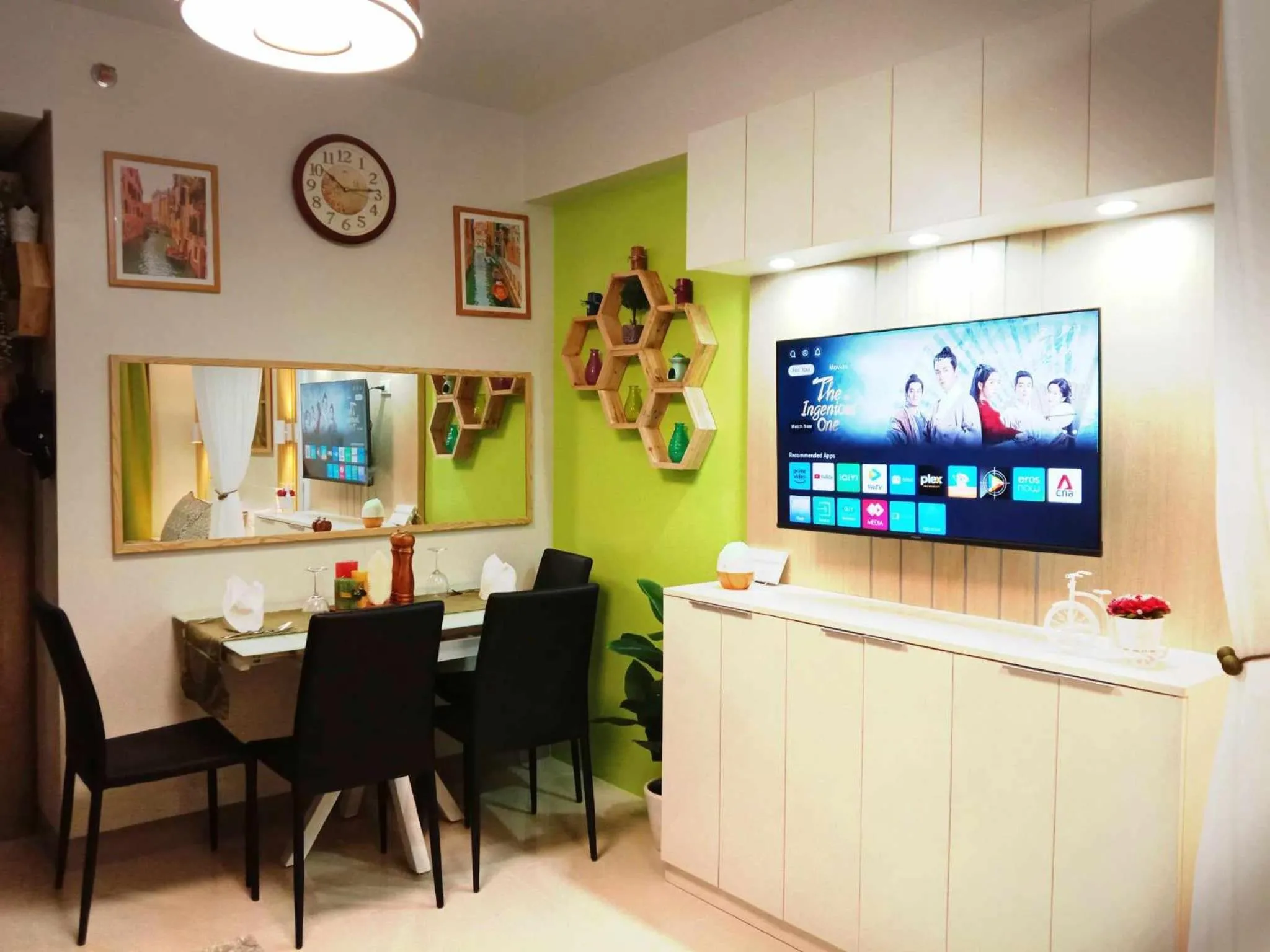 Communal lounge/ TV room in OASIS CHIC By THE BAY PASAY CITY Near Mall of Asia