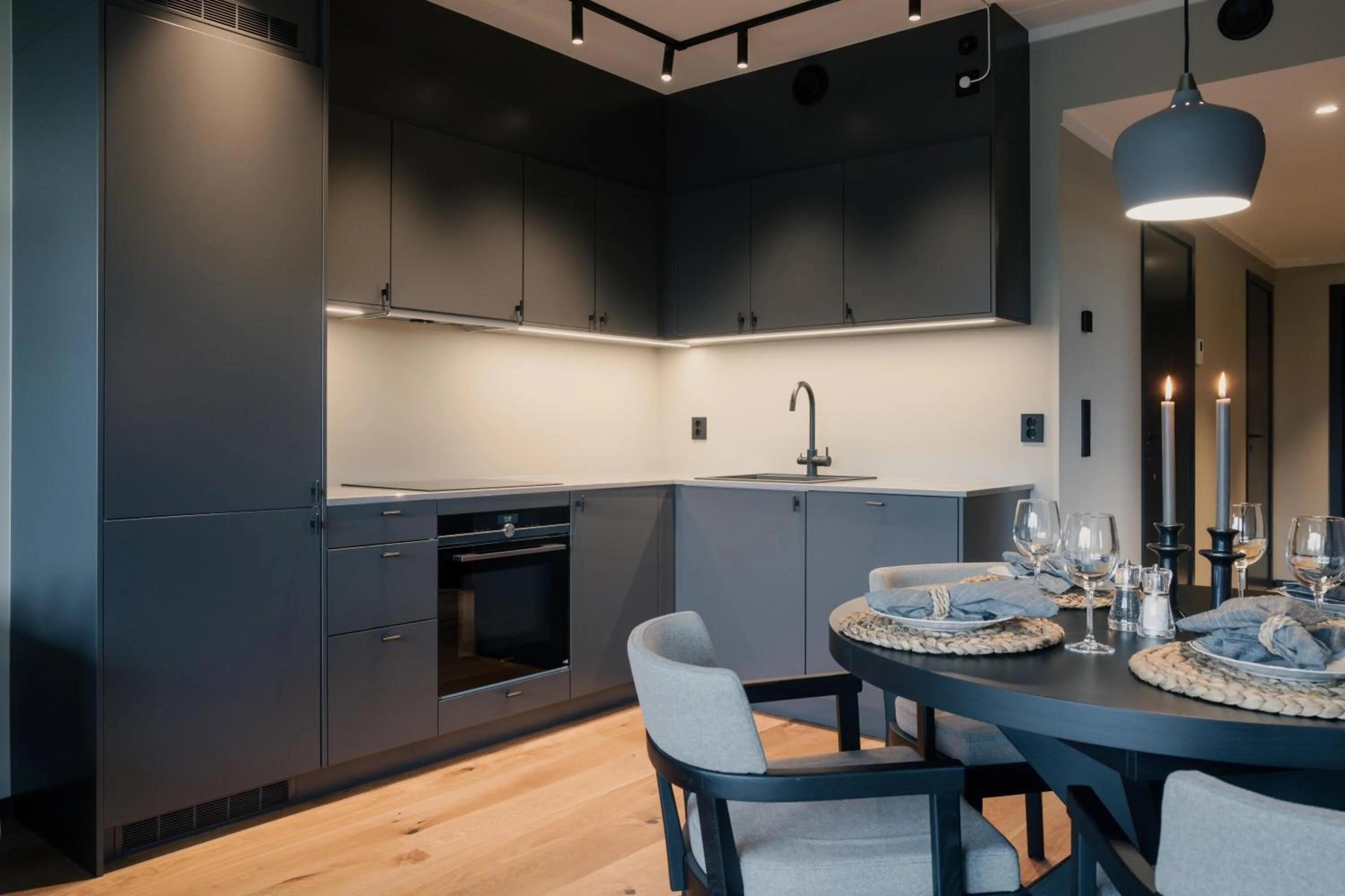 Kitchen or kitchenette in Highland Lodge Fjellandsby