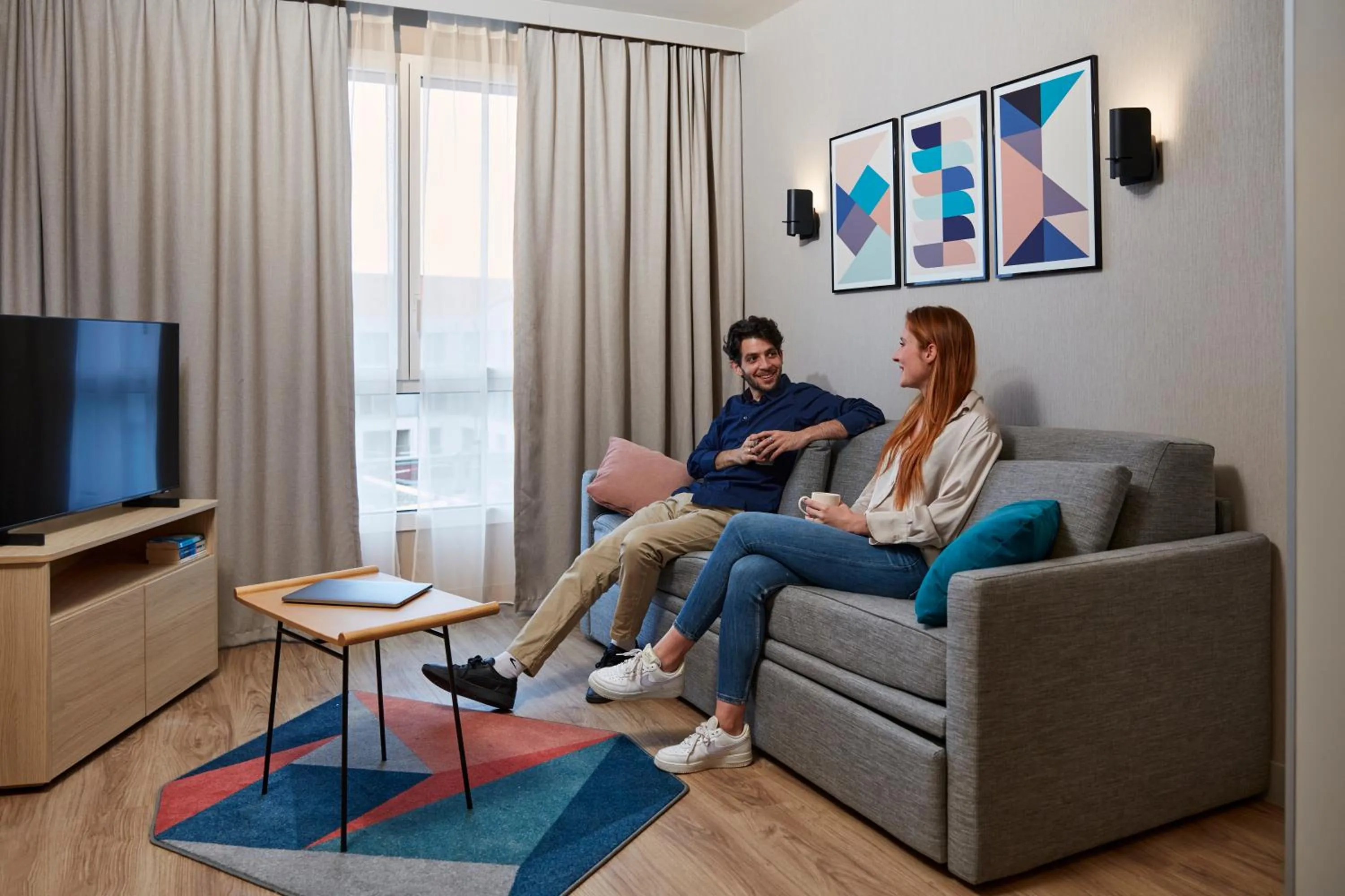 Living room in Aparthotel Adagio Original Toulouse Centre La Grave