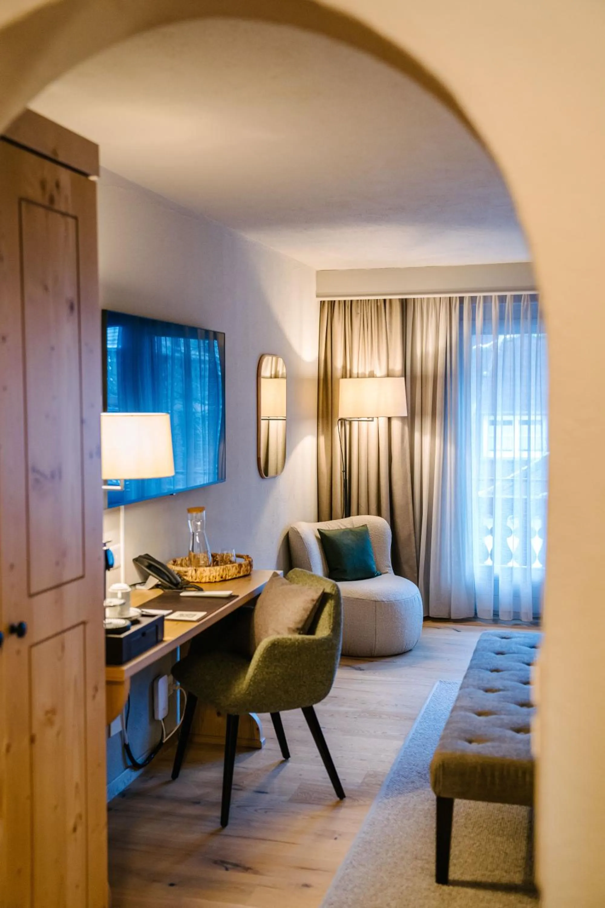 Bed in Seven Alpina Boutique Hotel