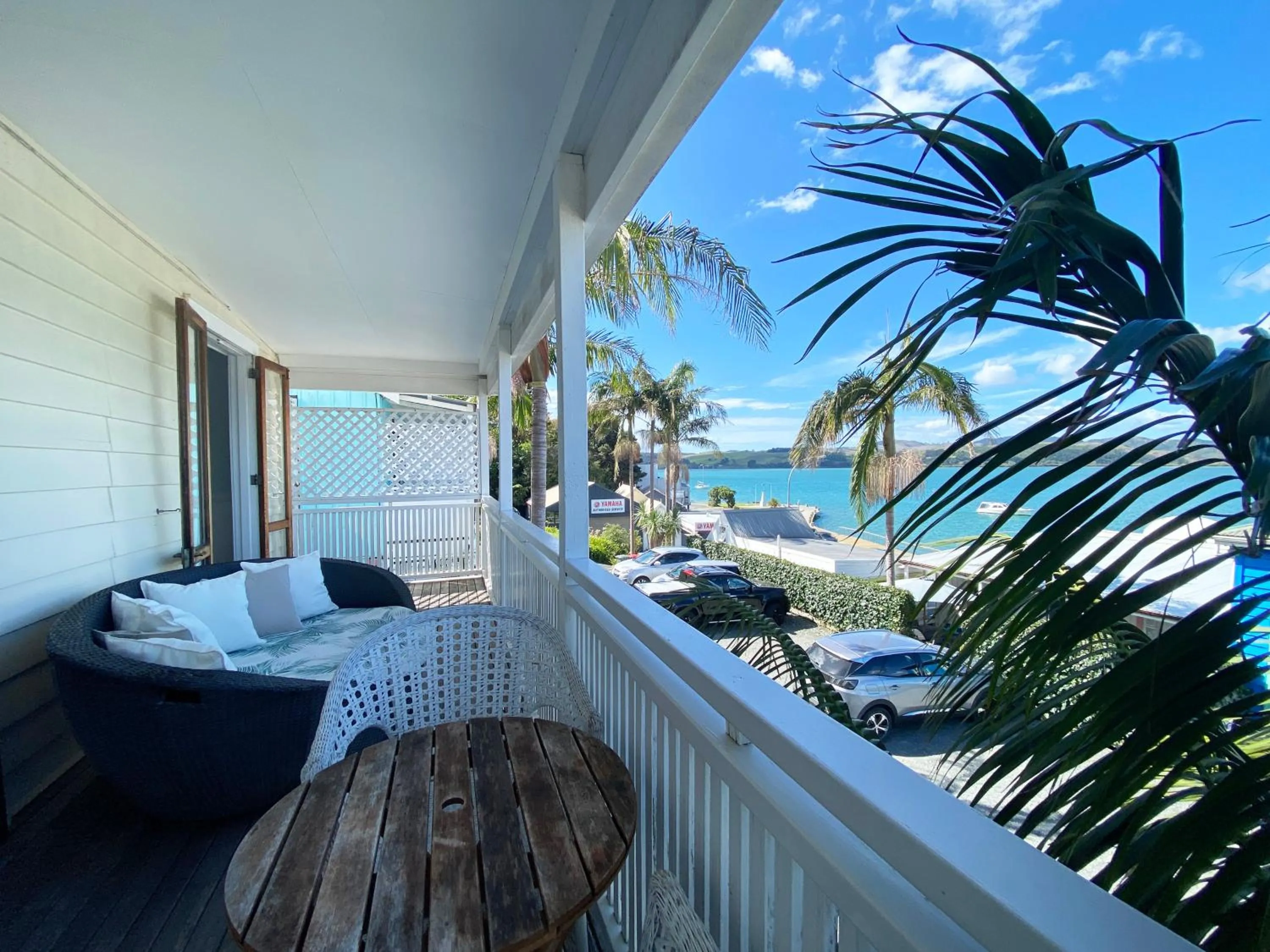 Patio in Mangonui Waterfront Apartments