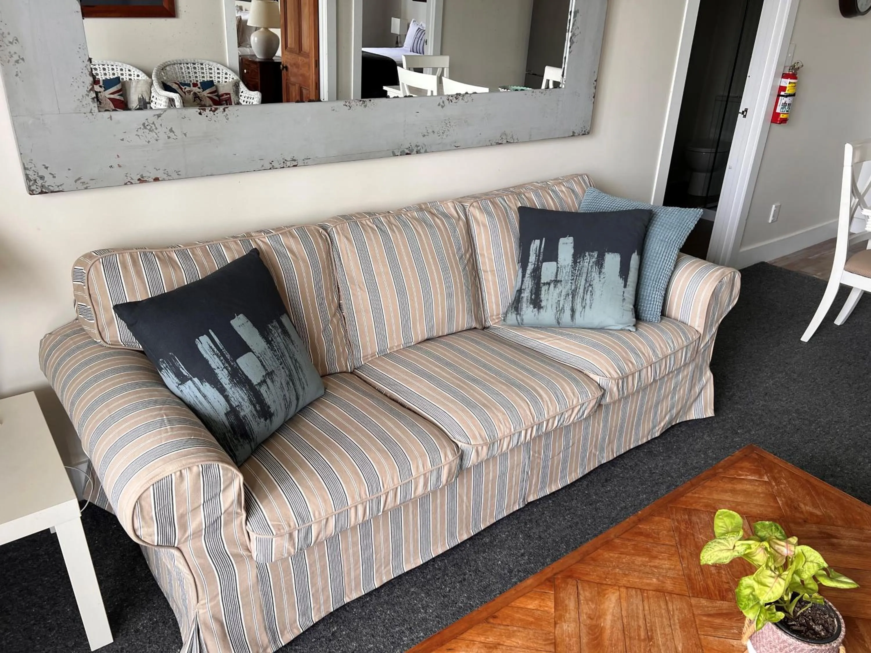 Living room in Mangonui Waterfront Apartments