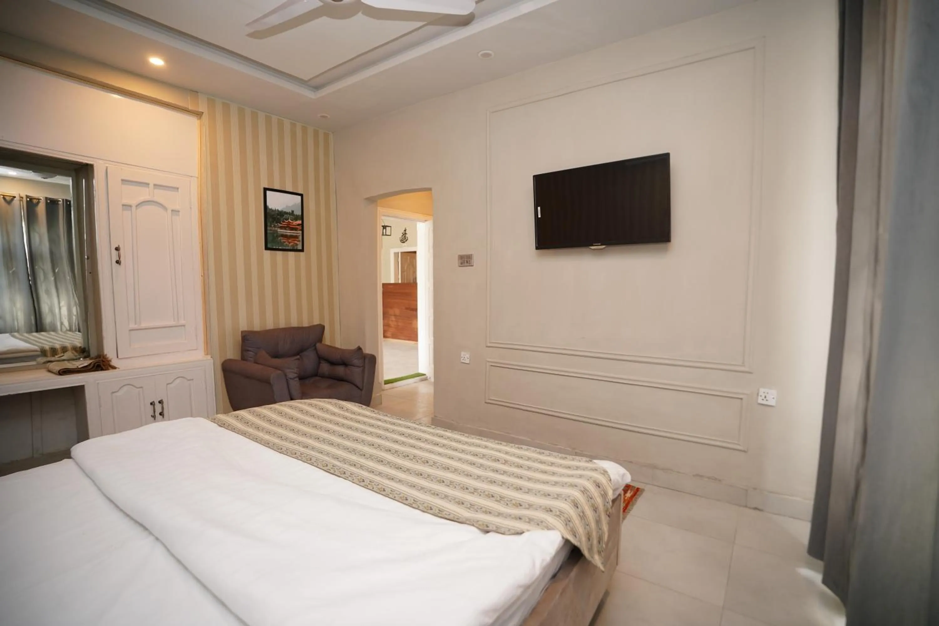 Bed in Green orchard skardu