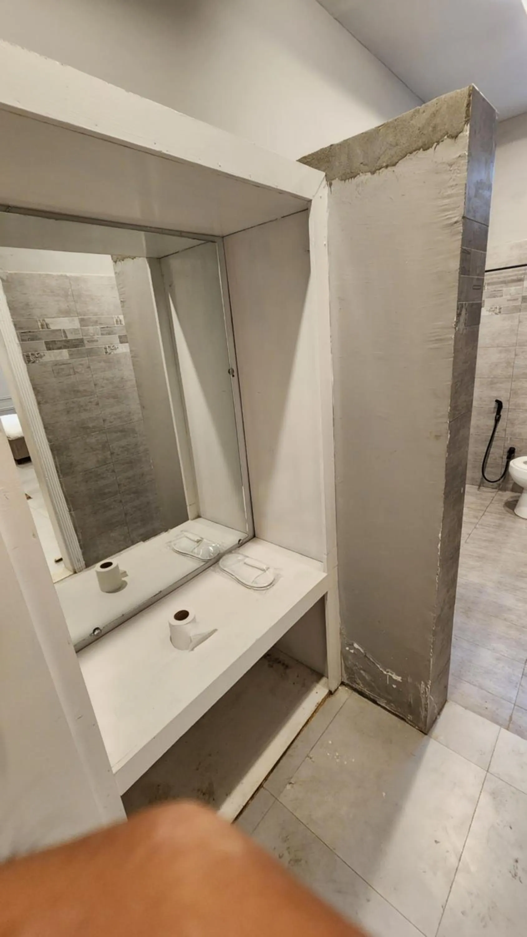 Shower in Green orchard skardu