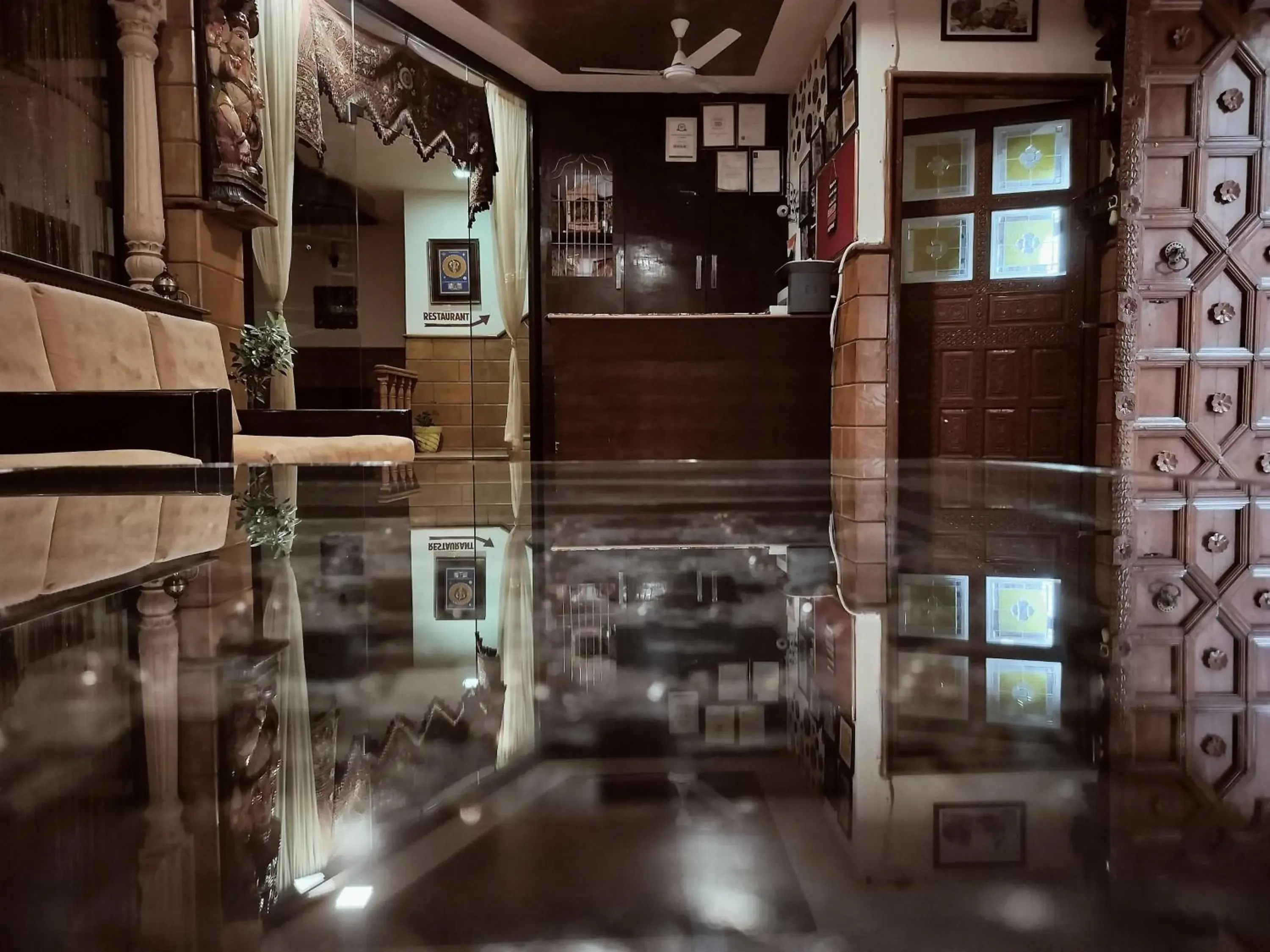 Lobby or reception in The Elite Castle Lobby or reception in The Elite Castle