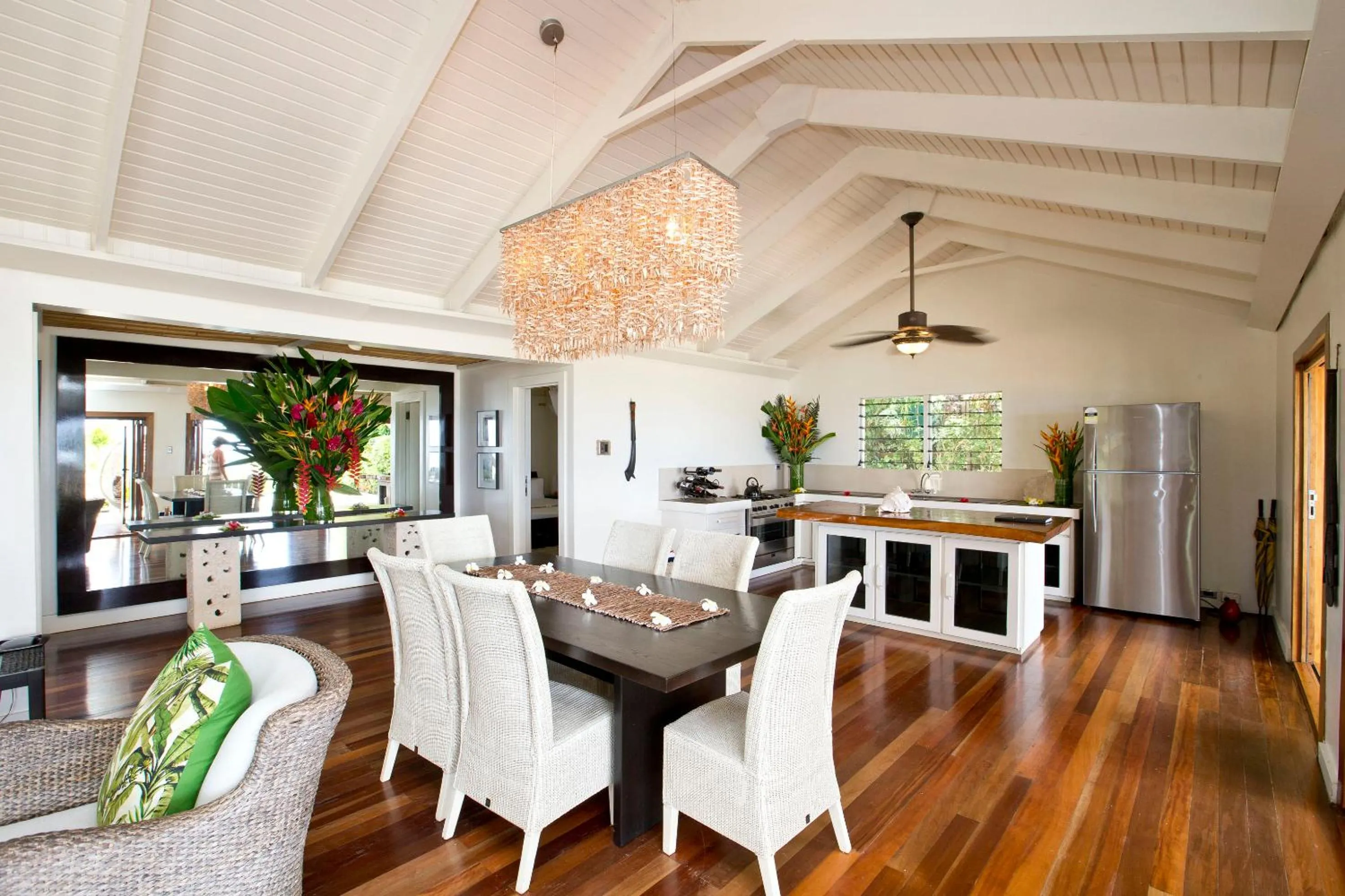 Dining area in Taveuni Palms Resort