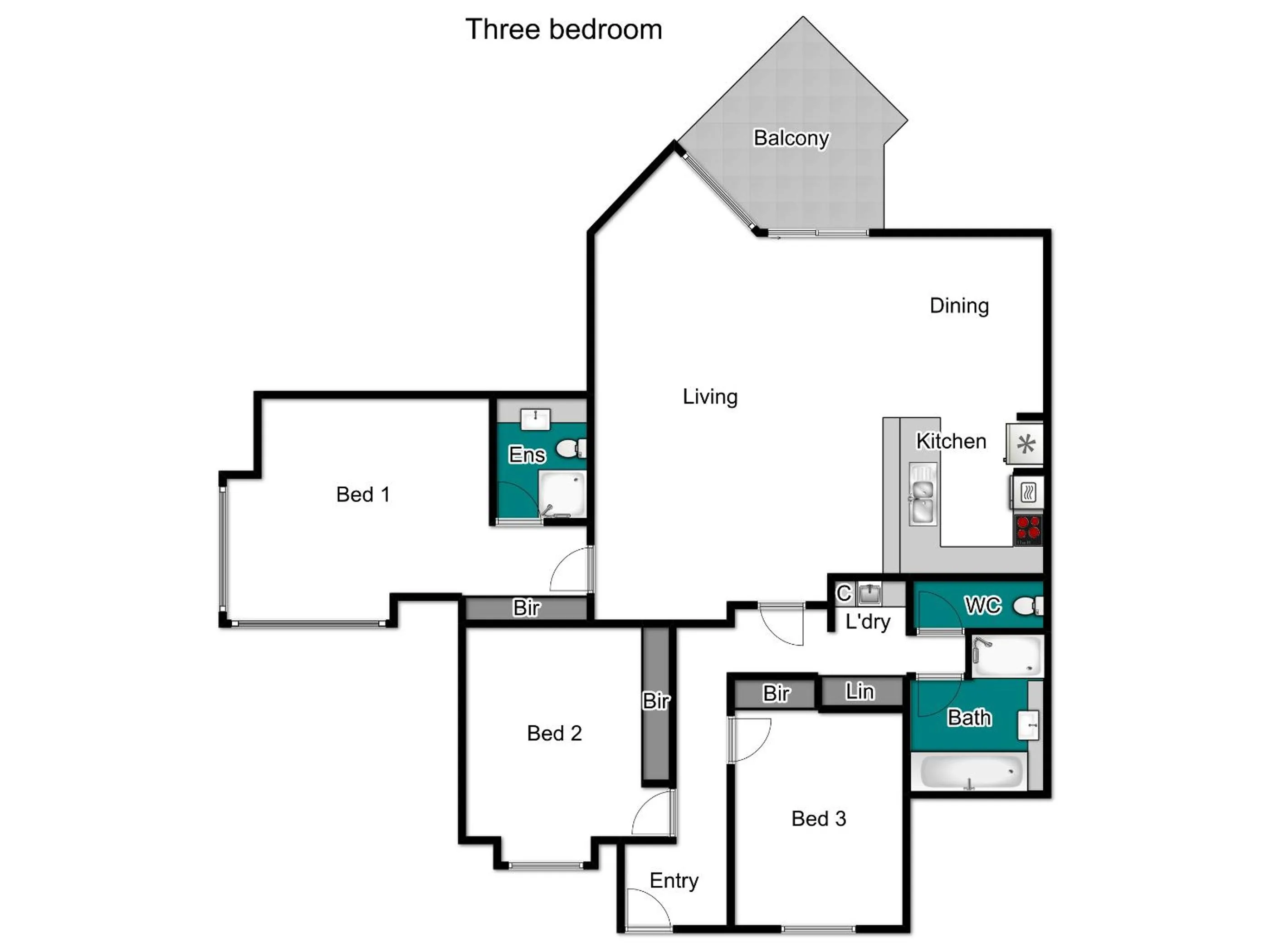 Floor plan in Portsea Village Resort