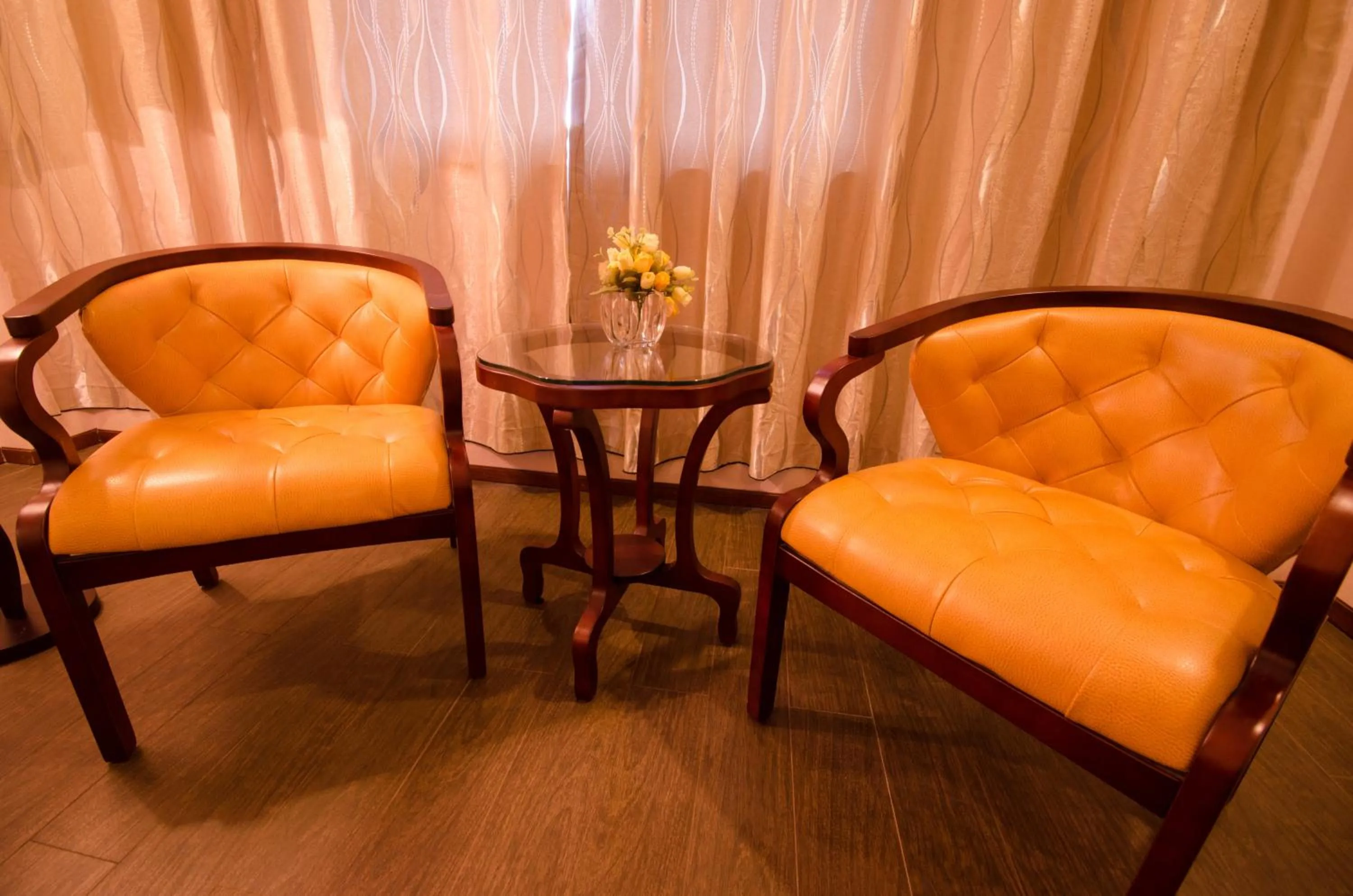 Seating area in Palawan Uno Hotel