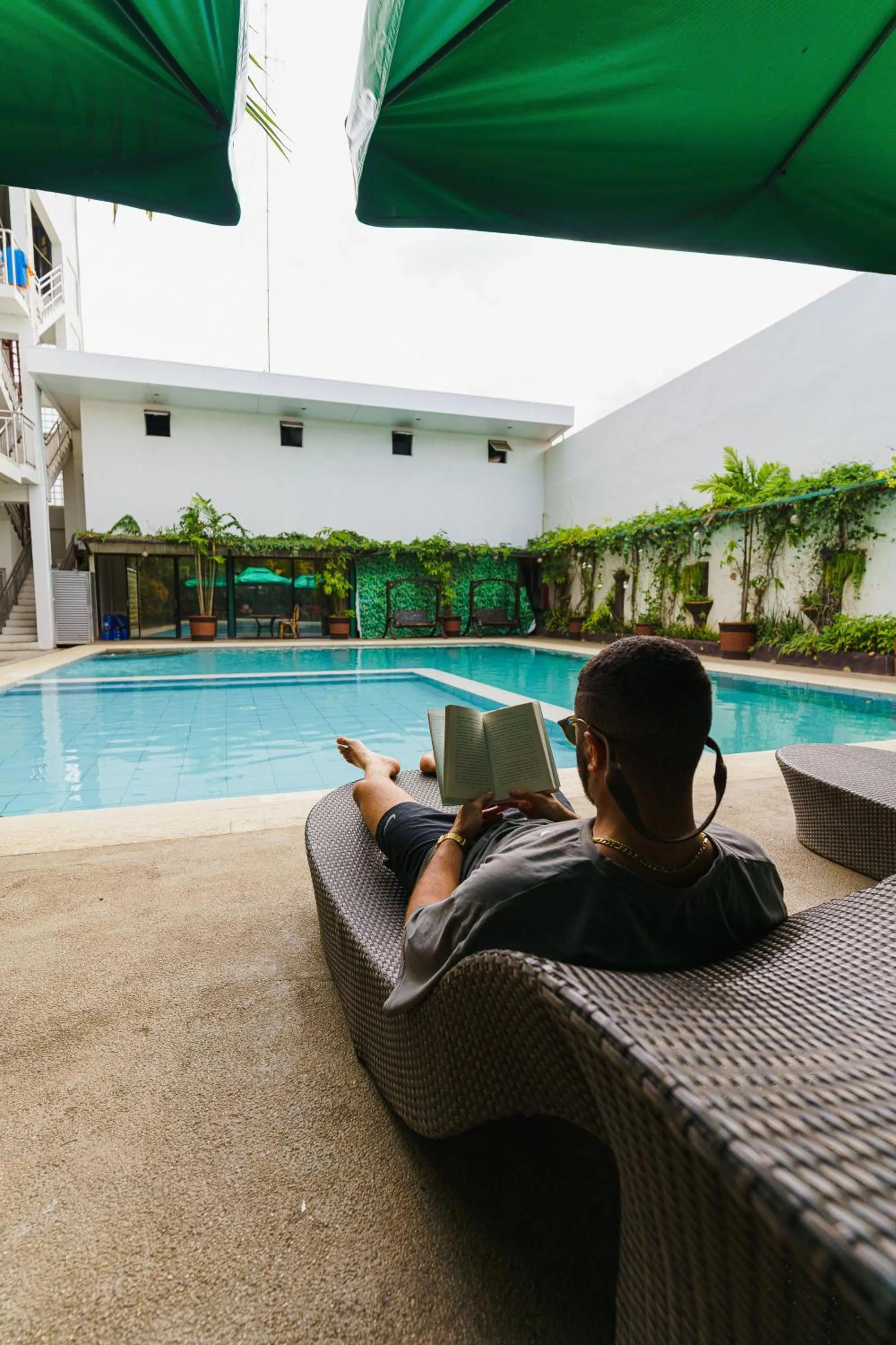 Pool view in Palawan Uno Hotel