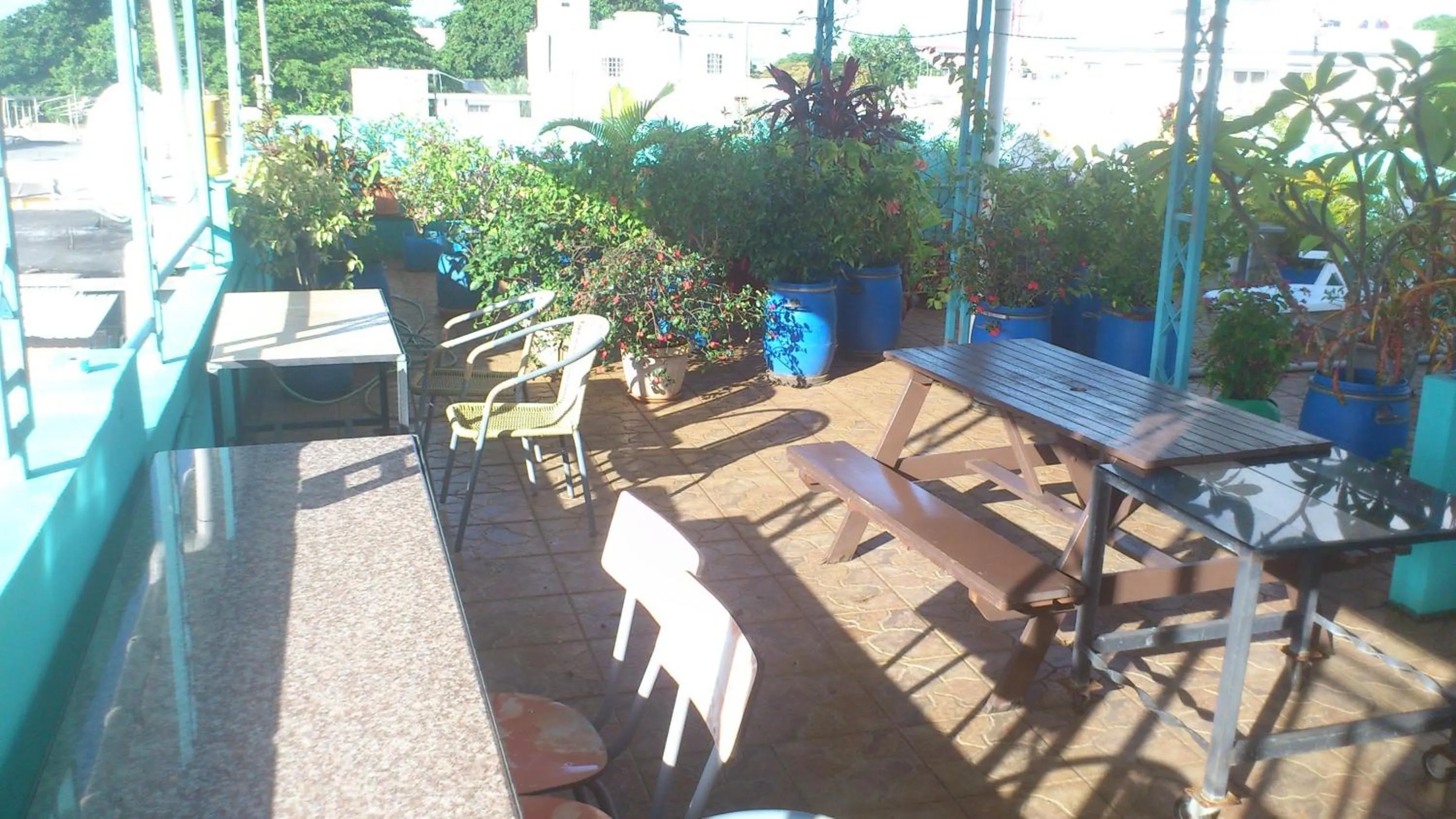 Patio in Tyvabro Guesthouse