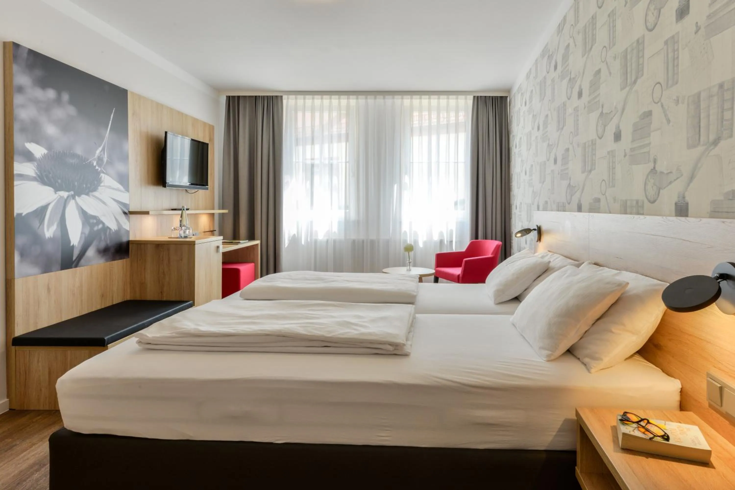 Bed in Hotel Restaurant Sonne