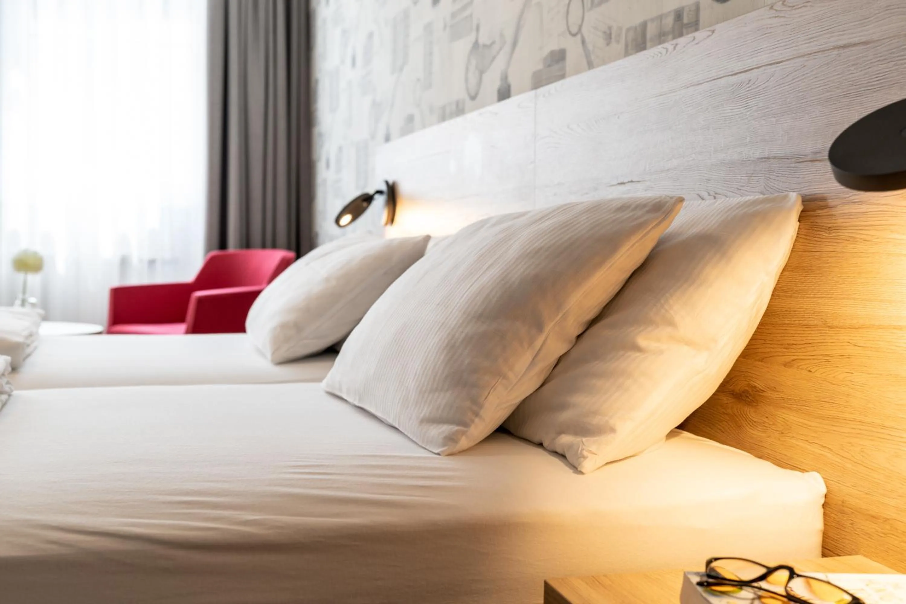 Bed in Hotel Restaurant Sonne