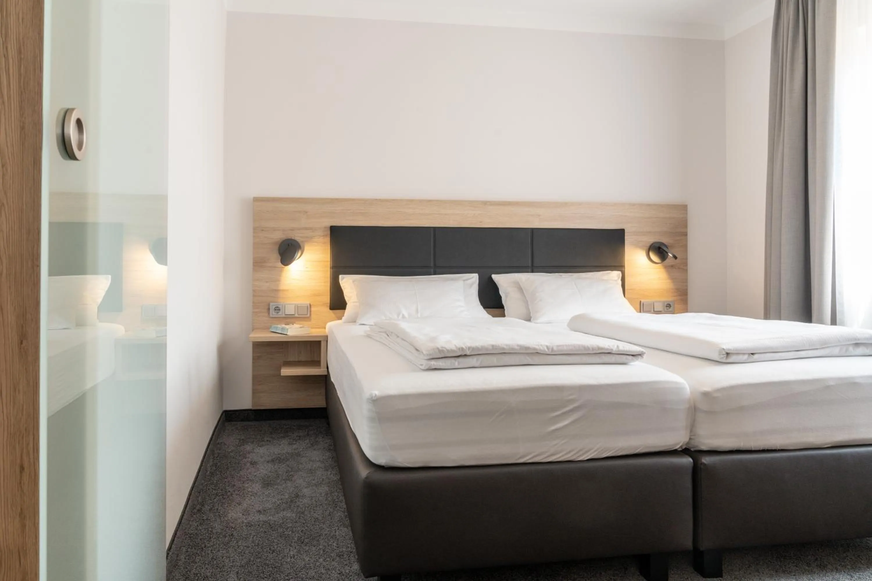 Bed in Hotel Restaurant Sonne