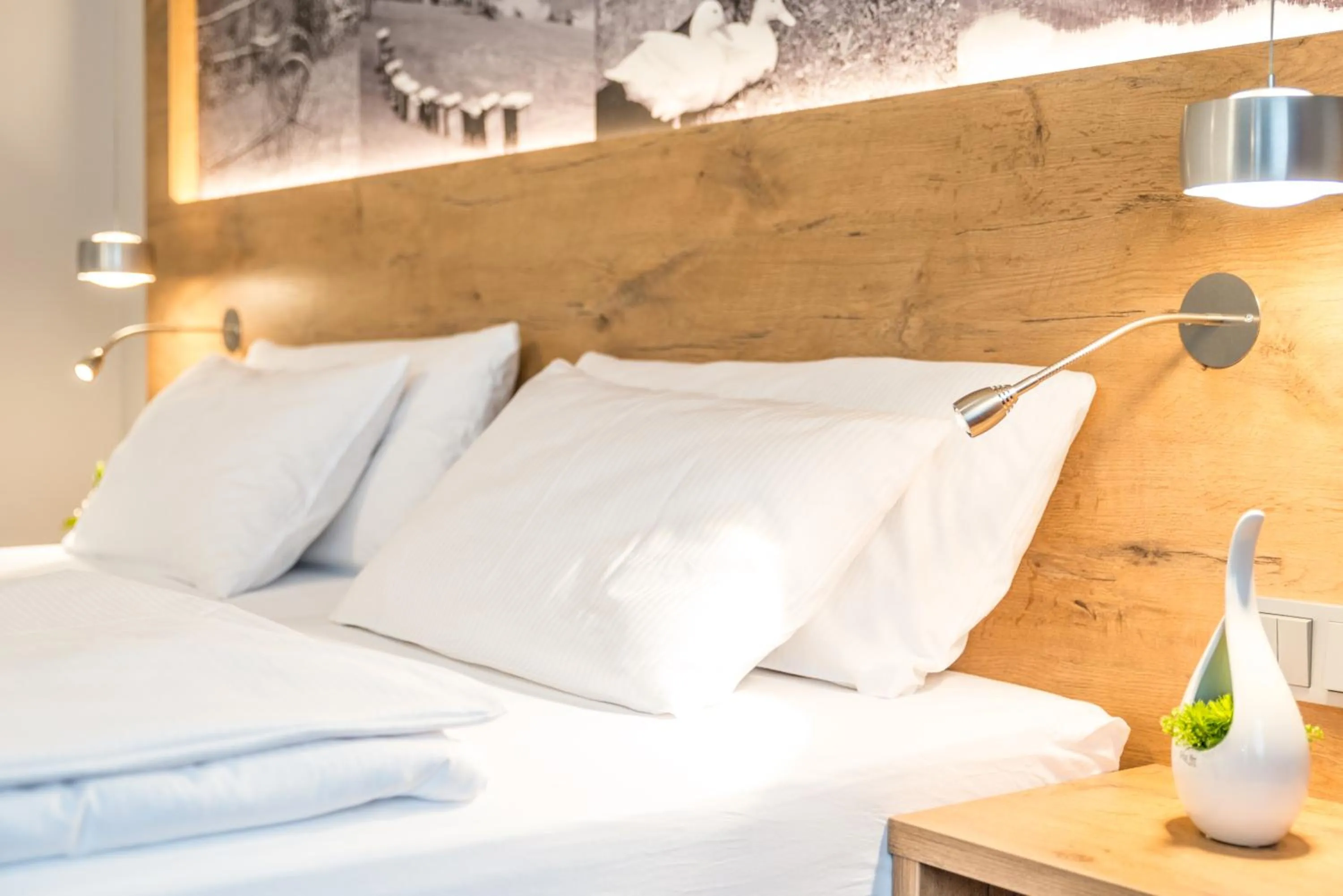 Bed in Hotel Restaurant Sonne