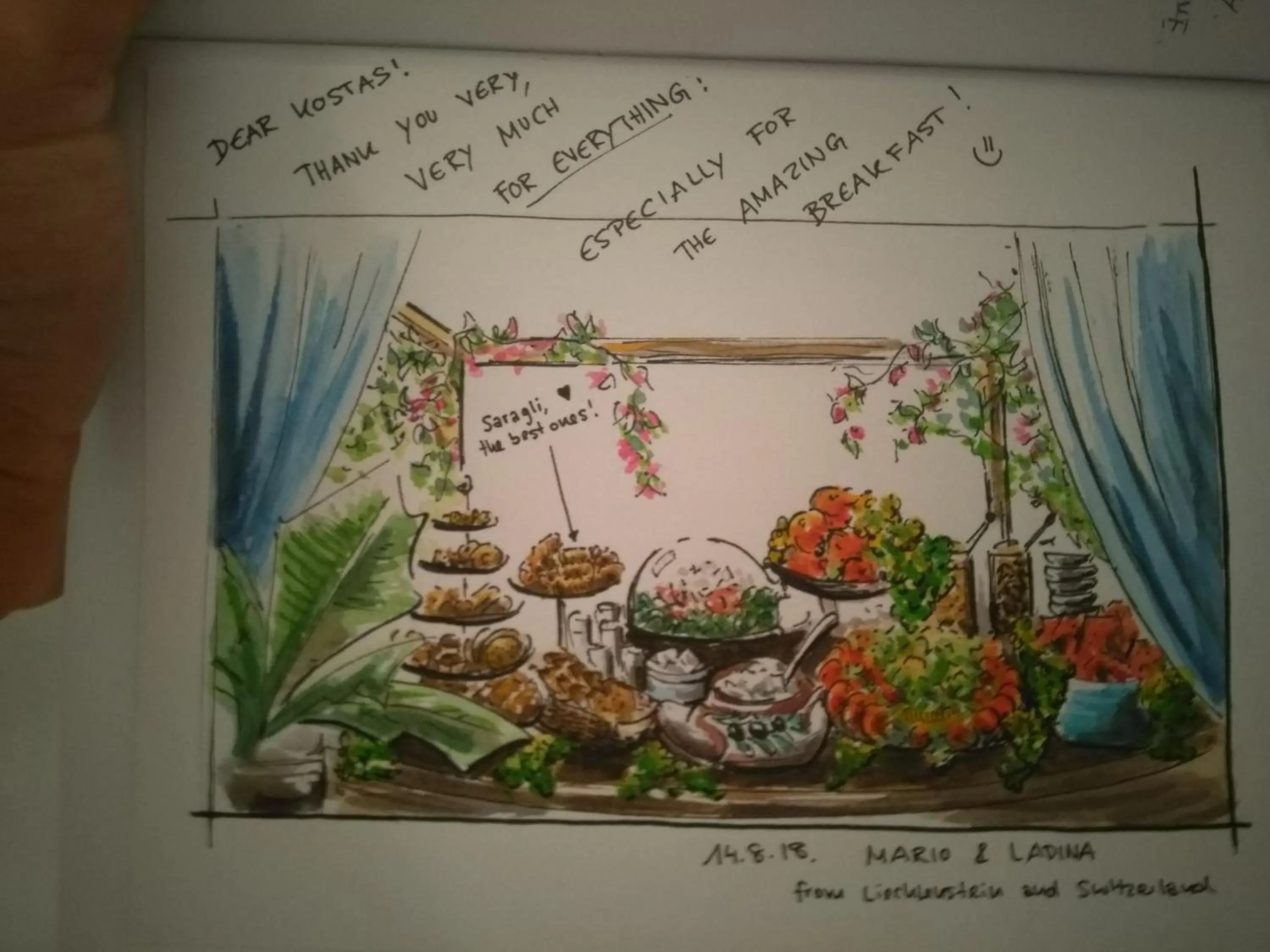 Breakfast in Doron Hotel Delfini