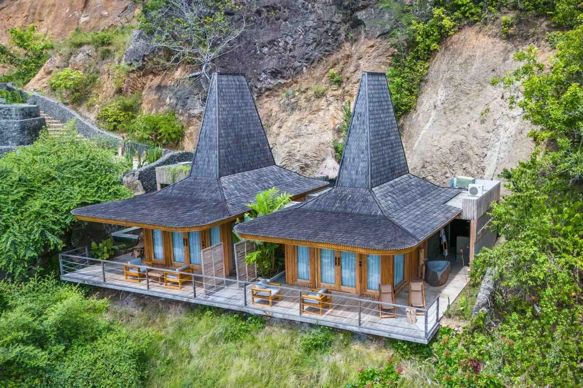 Natural landscape in Menjaga Bay