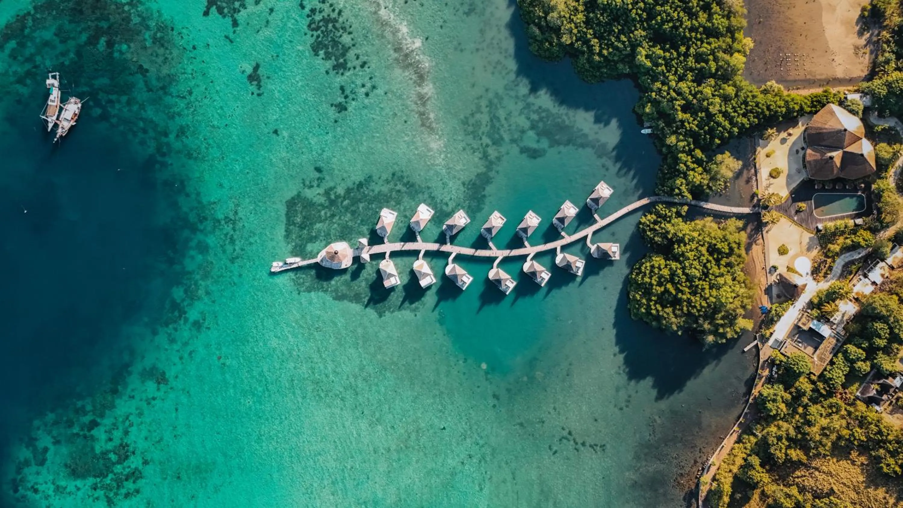 Sea view in Menjaga Bay