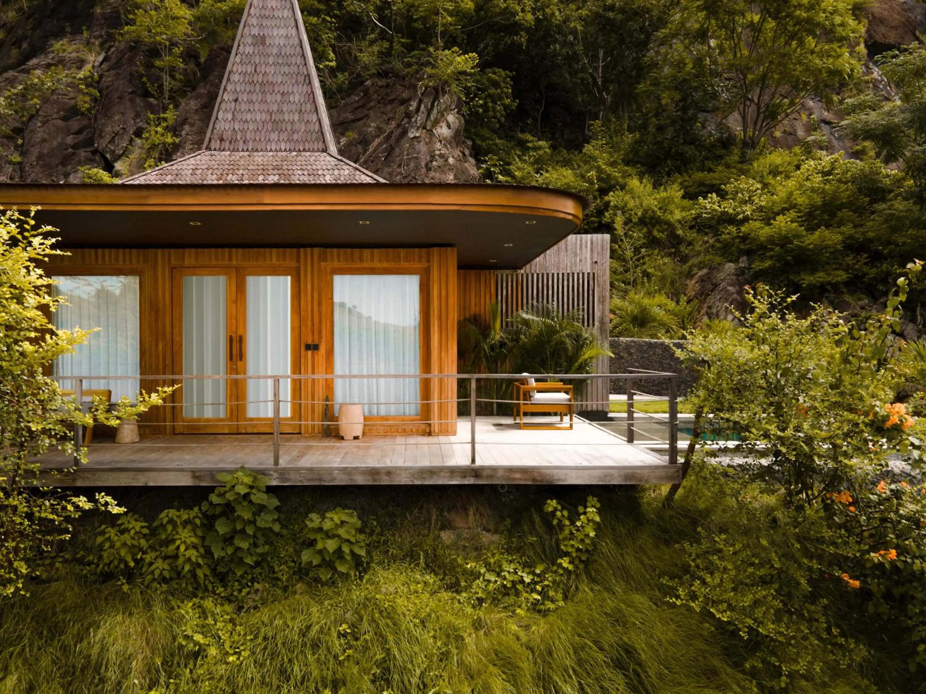 Natural landscape in Menjaga Bay