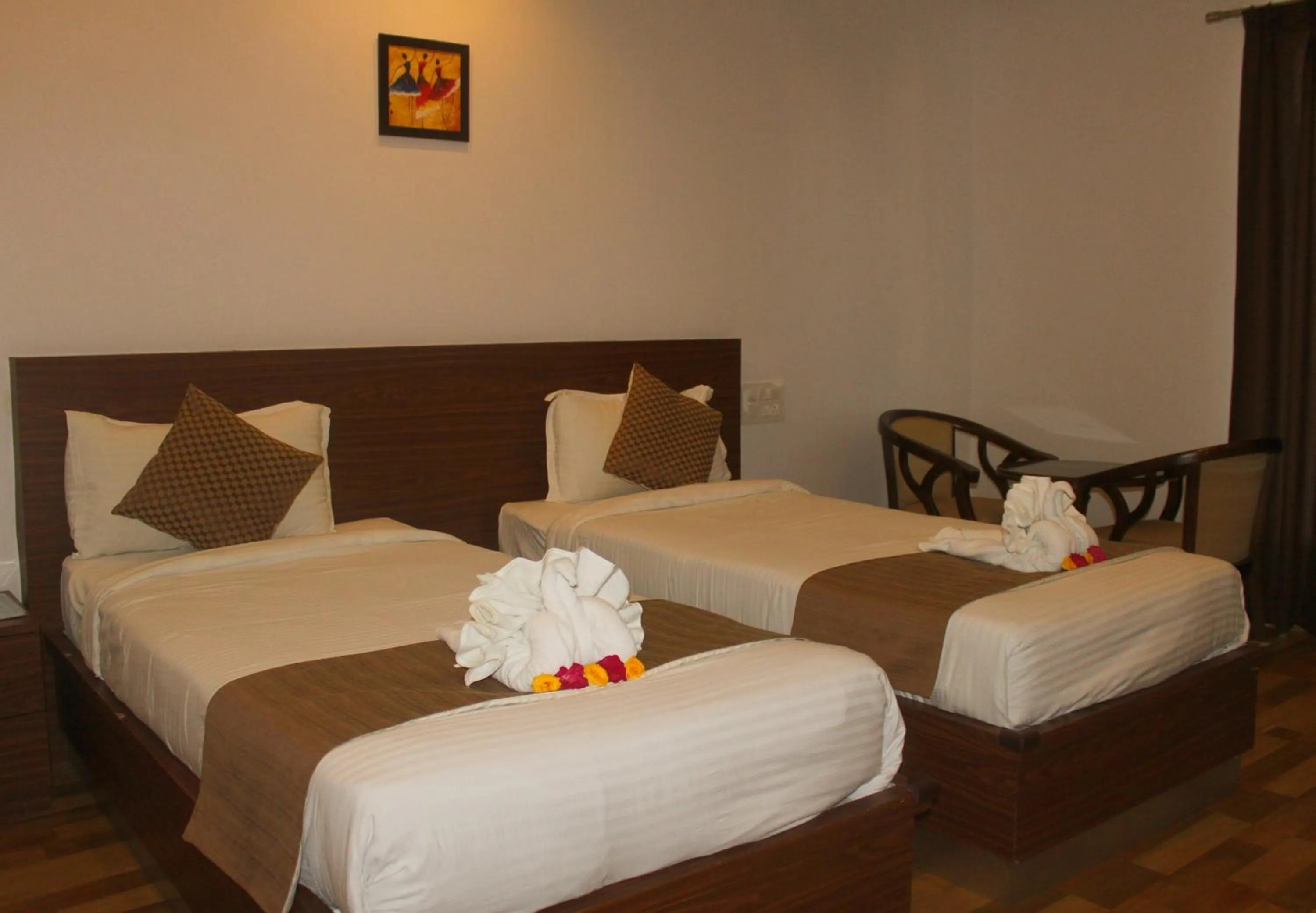 Bedroom, Bed in Hotel Peacock Pride