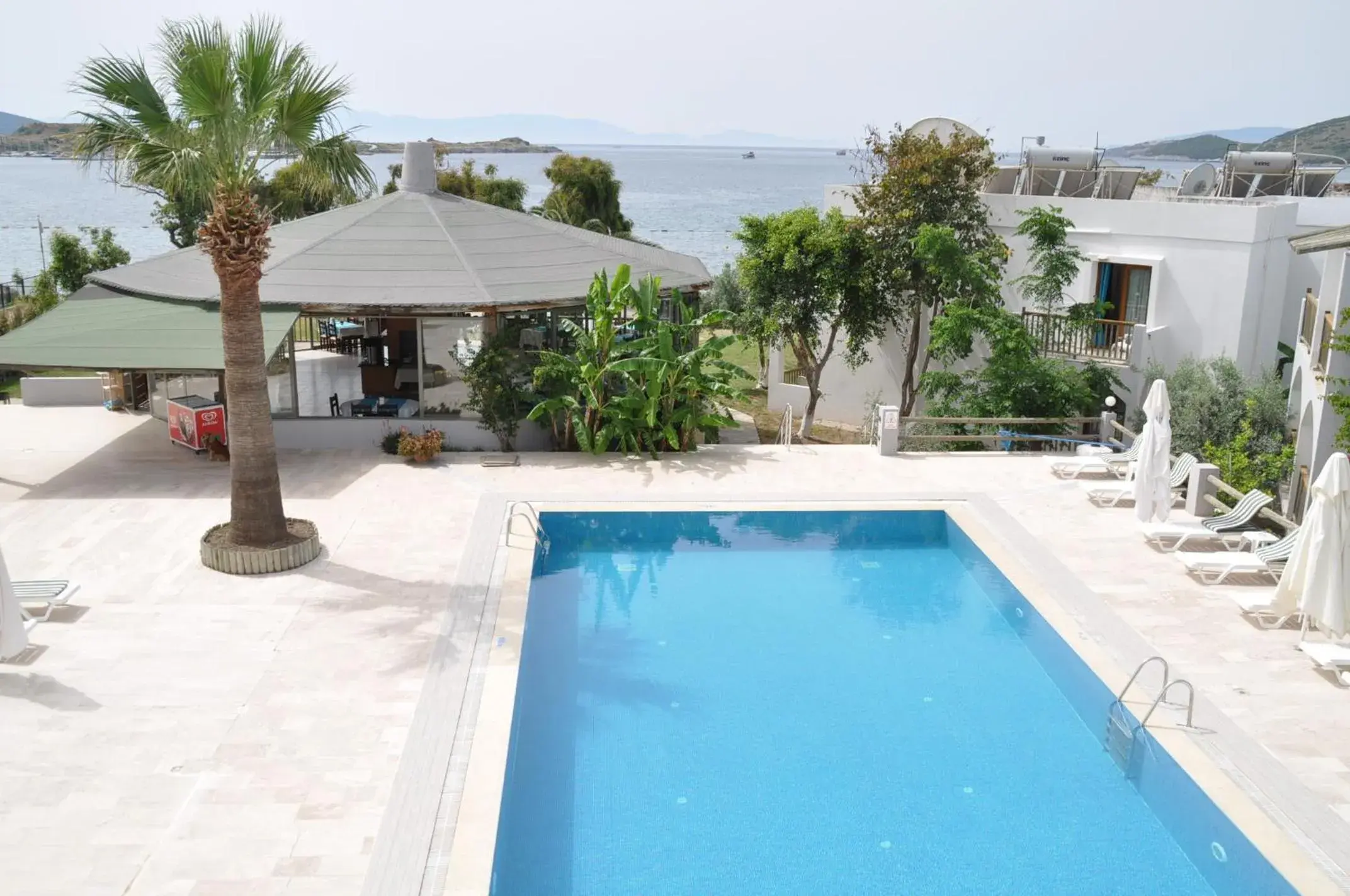 Pool view in Gumbet Cove Hotel Pool view in Gumbet Cove Hotel