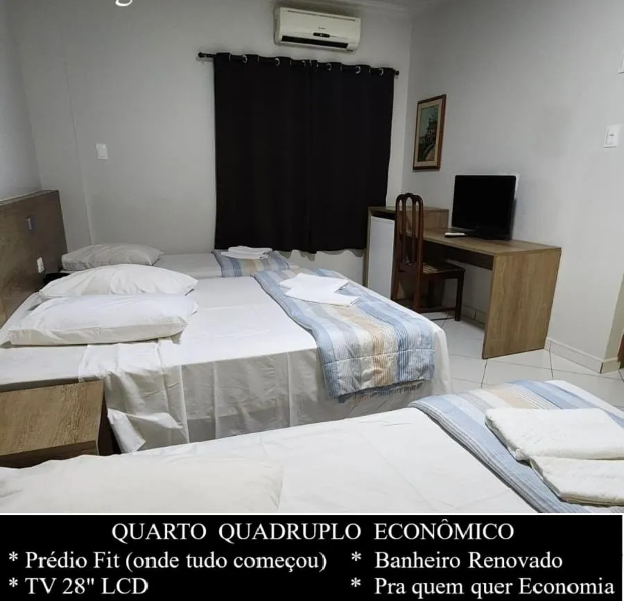 Bed in HOTEL CAMPO GRANDE