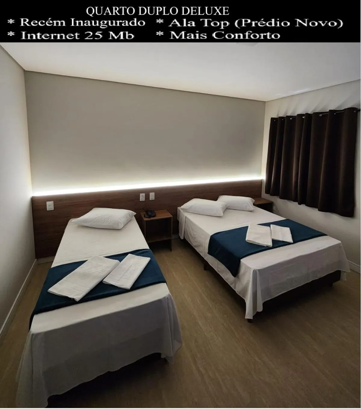 Bed in HOTEL CAMPO GRANDE