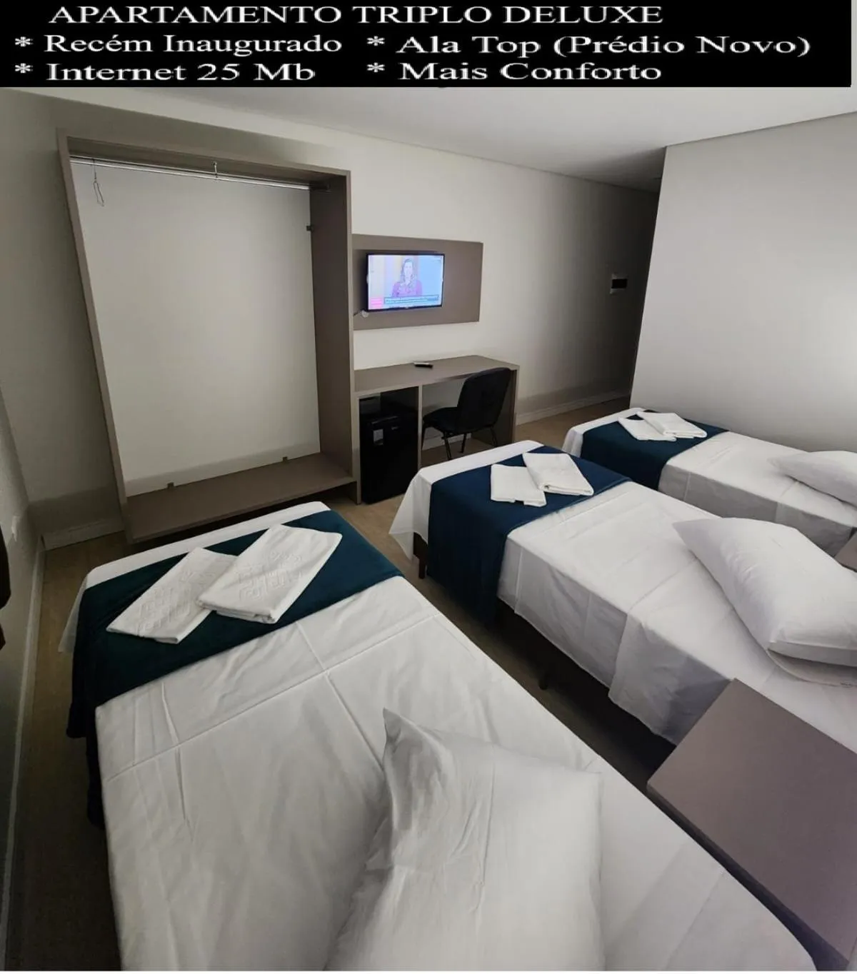 Bed in HOTEL CAMPO GRANDE