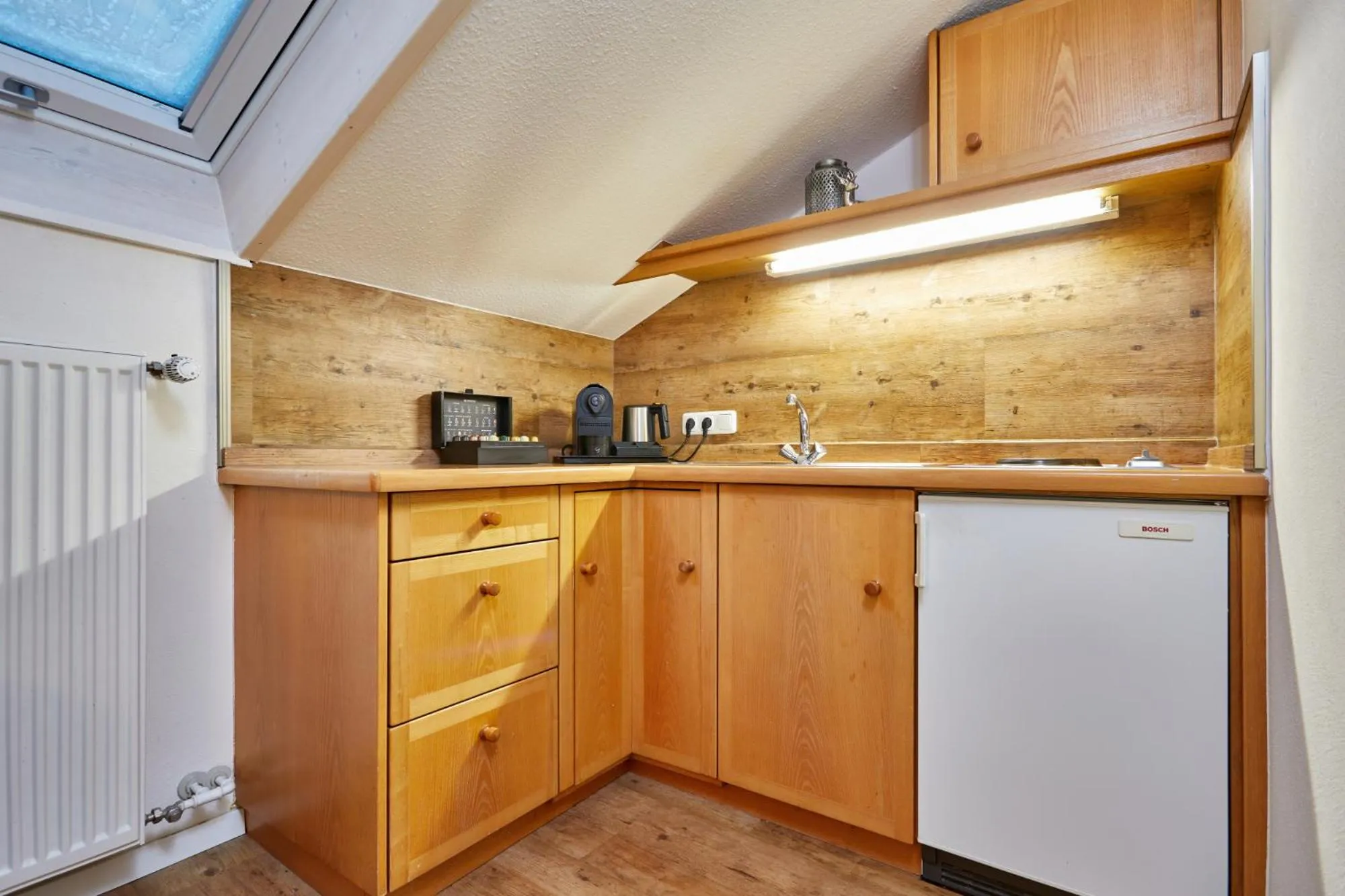 Kitchen or kitchenette in Alpen Gästehaus