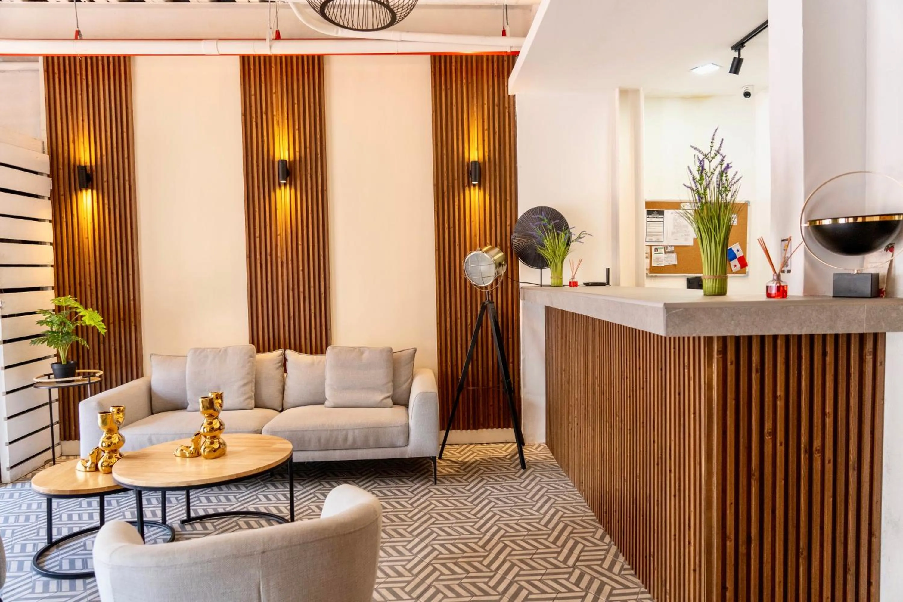 Lobby or reception in Hotel Baluarte Boutique Panama