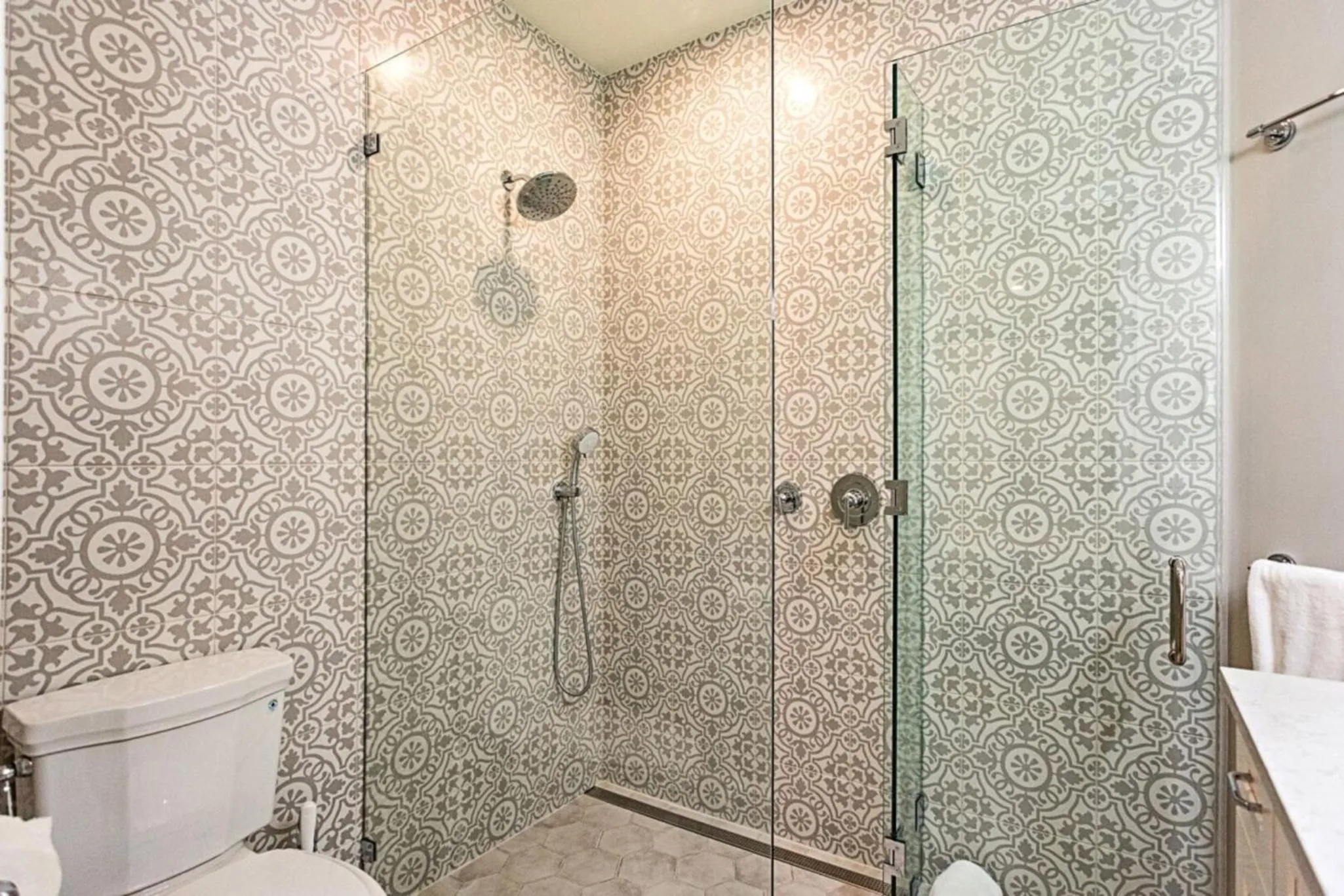Shower in Tuscan Vacation Rental