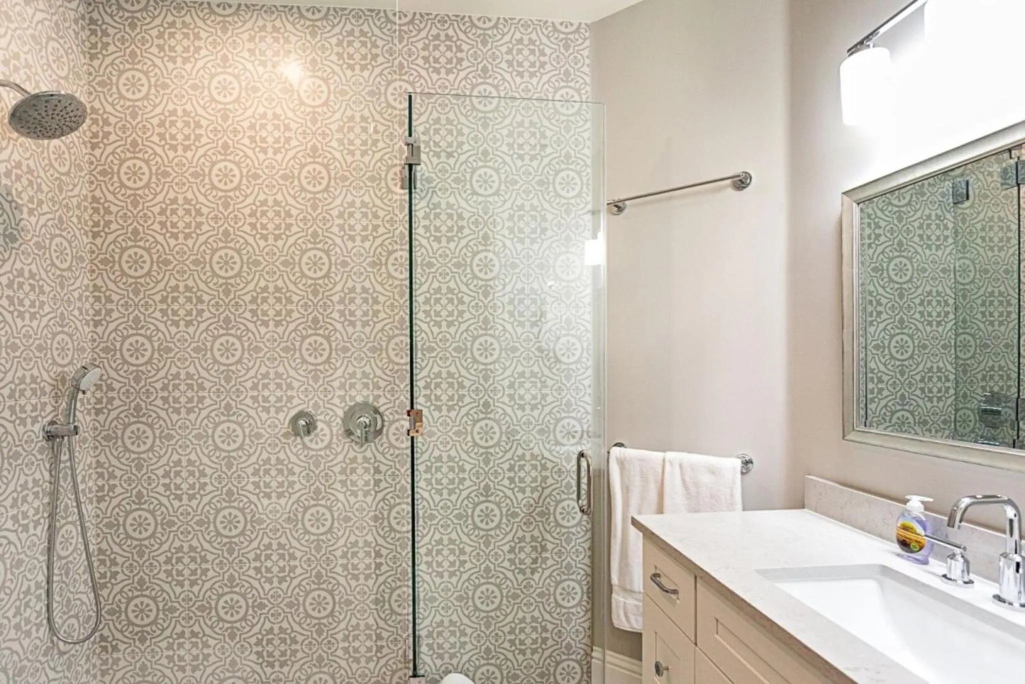 Shower in Tuscan Vacation Rental