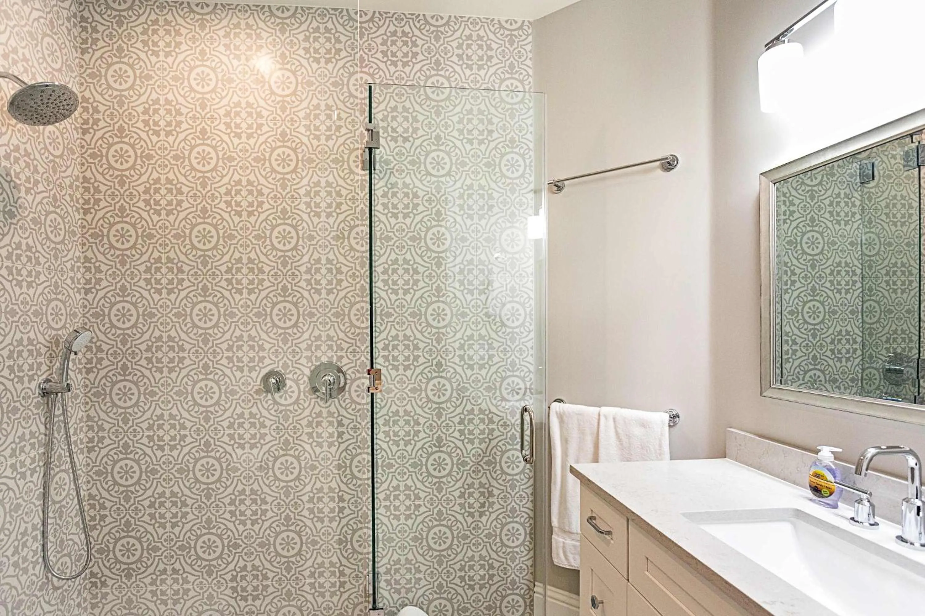 Shower in Tuscan Vacation Rental