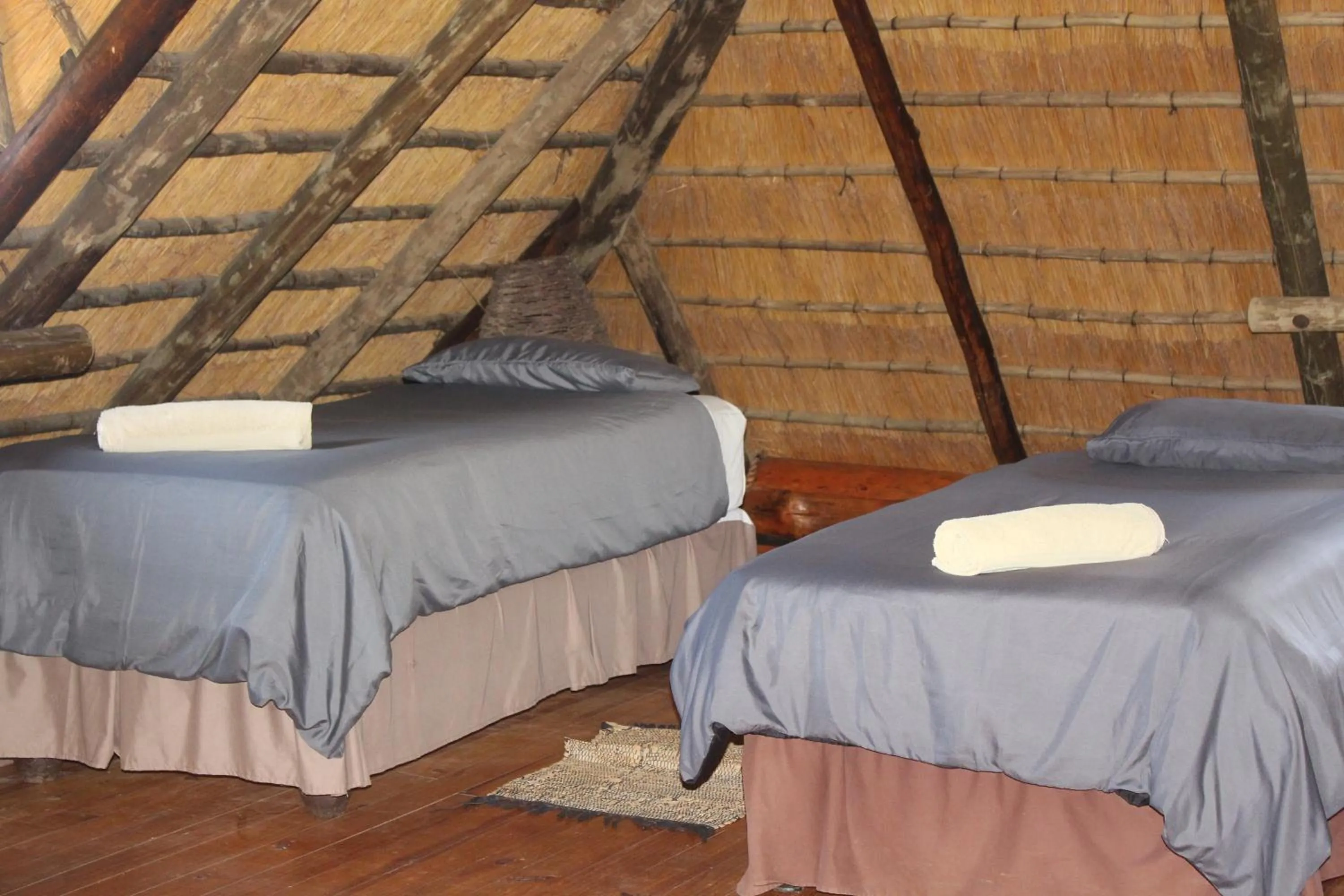 Bed in Emahlathini Guest Farm