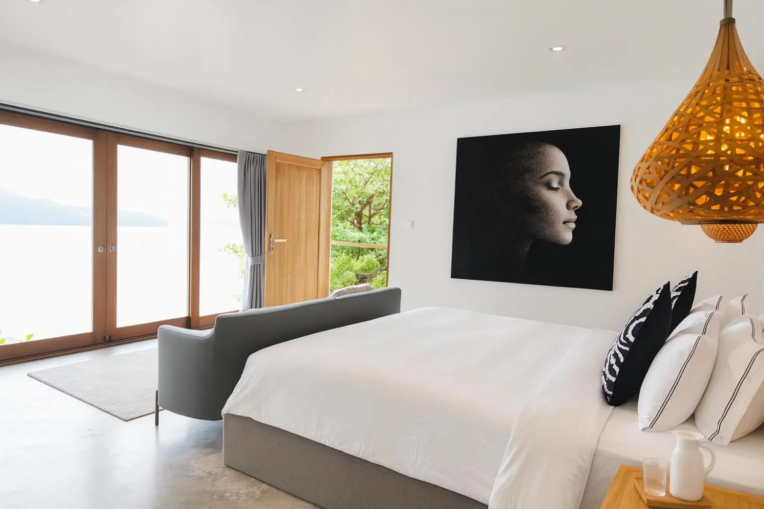 Bedroom, Bed in Villa Nevaeh - Ocean Front Private Villa Kamala Beach