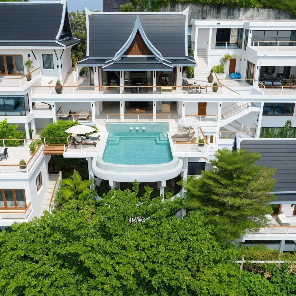 Swimming pool in Villa Nevaeh - Ocean Front Private Villa Kamala Beach