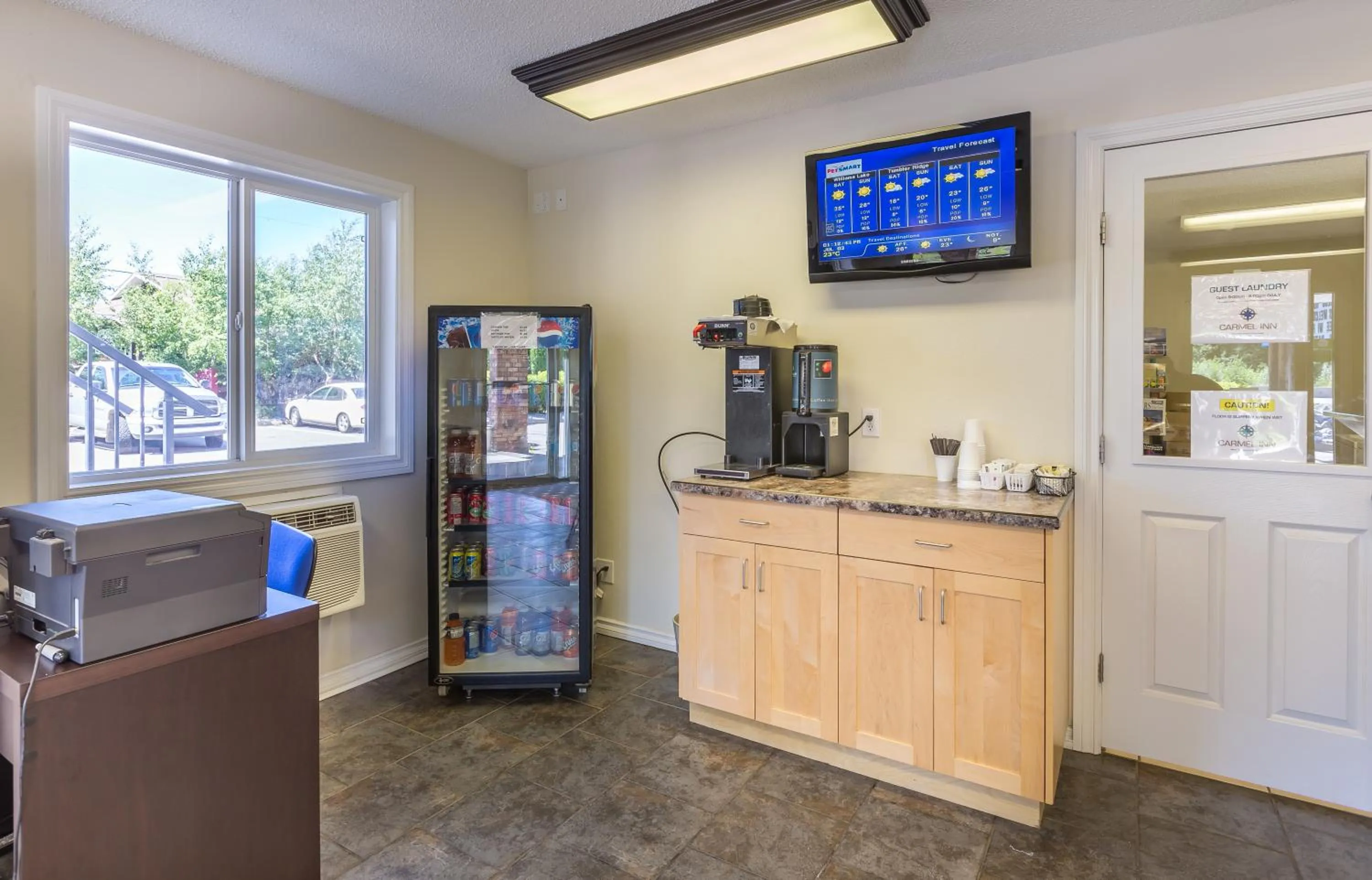 Lobby or reception in Carmel Inn