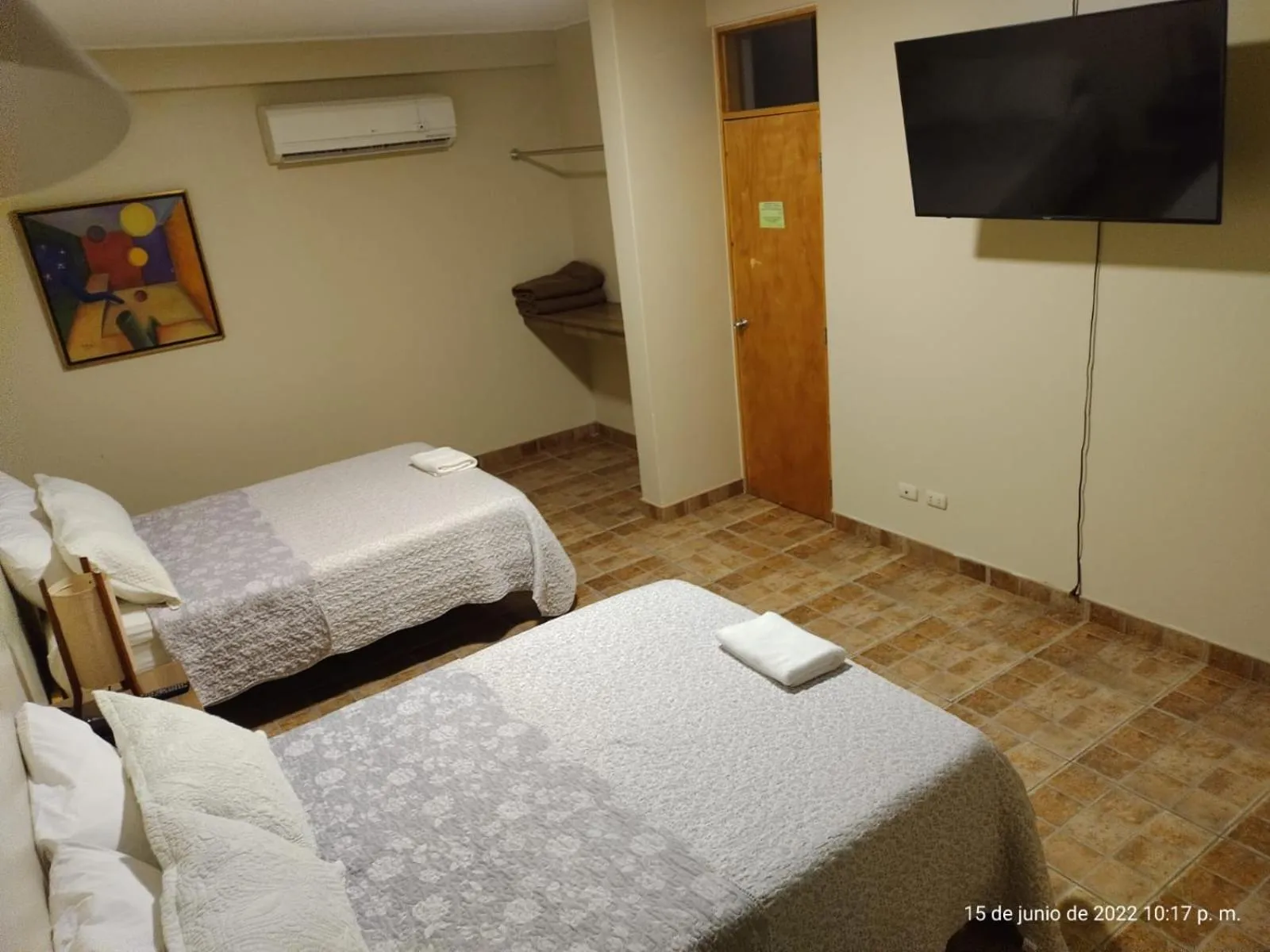 Bed in Hotel El Huacachinero- Hotel Familiar