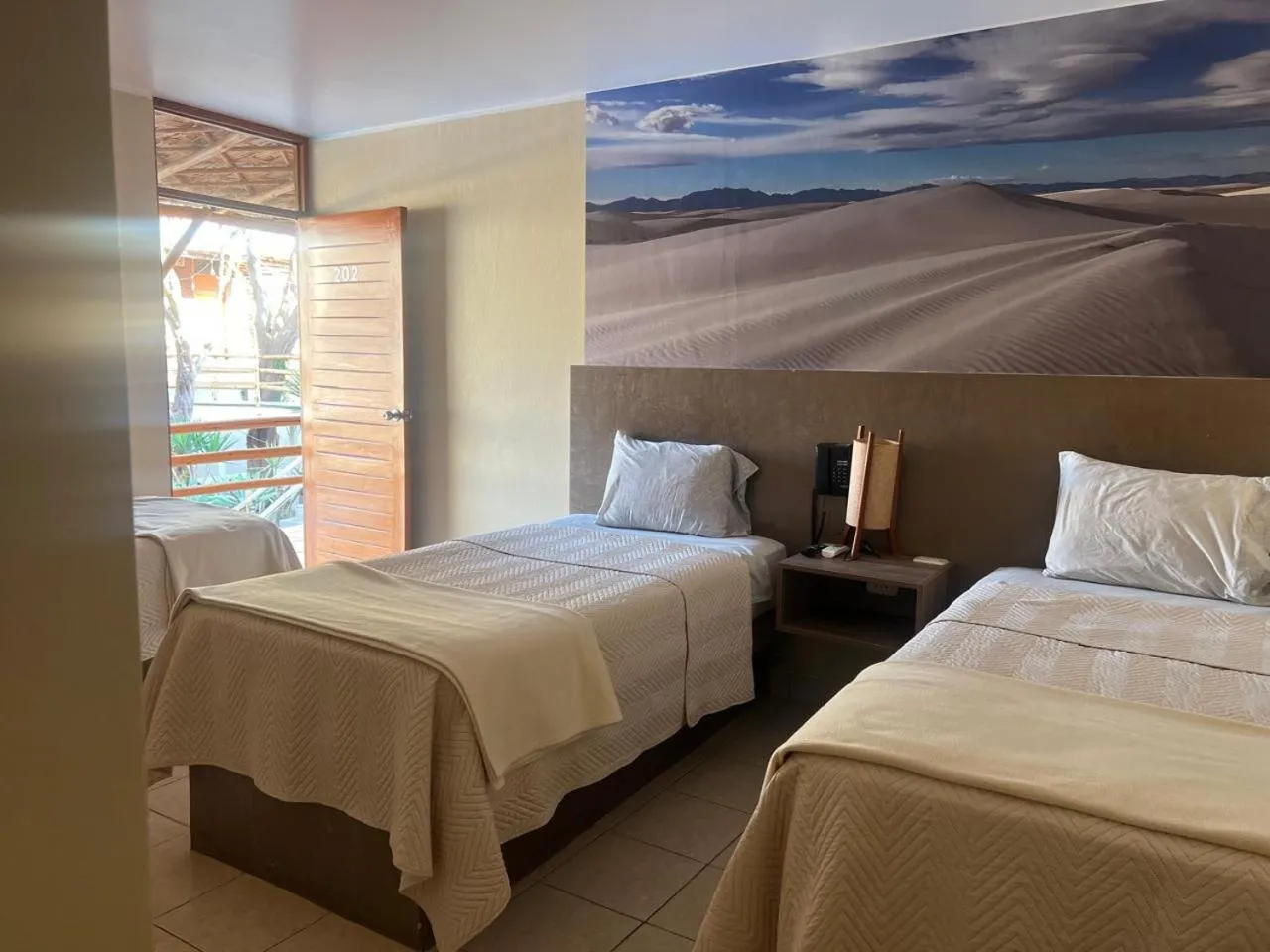 Bed in Hotel El Huacachinero- Hotel Familiar