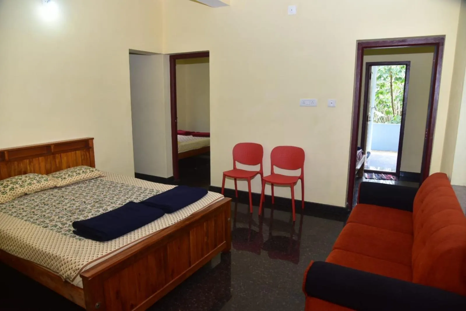 Bed in Devatha Homestay, Guest House, Hotel,Dharmasthala-2